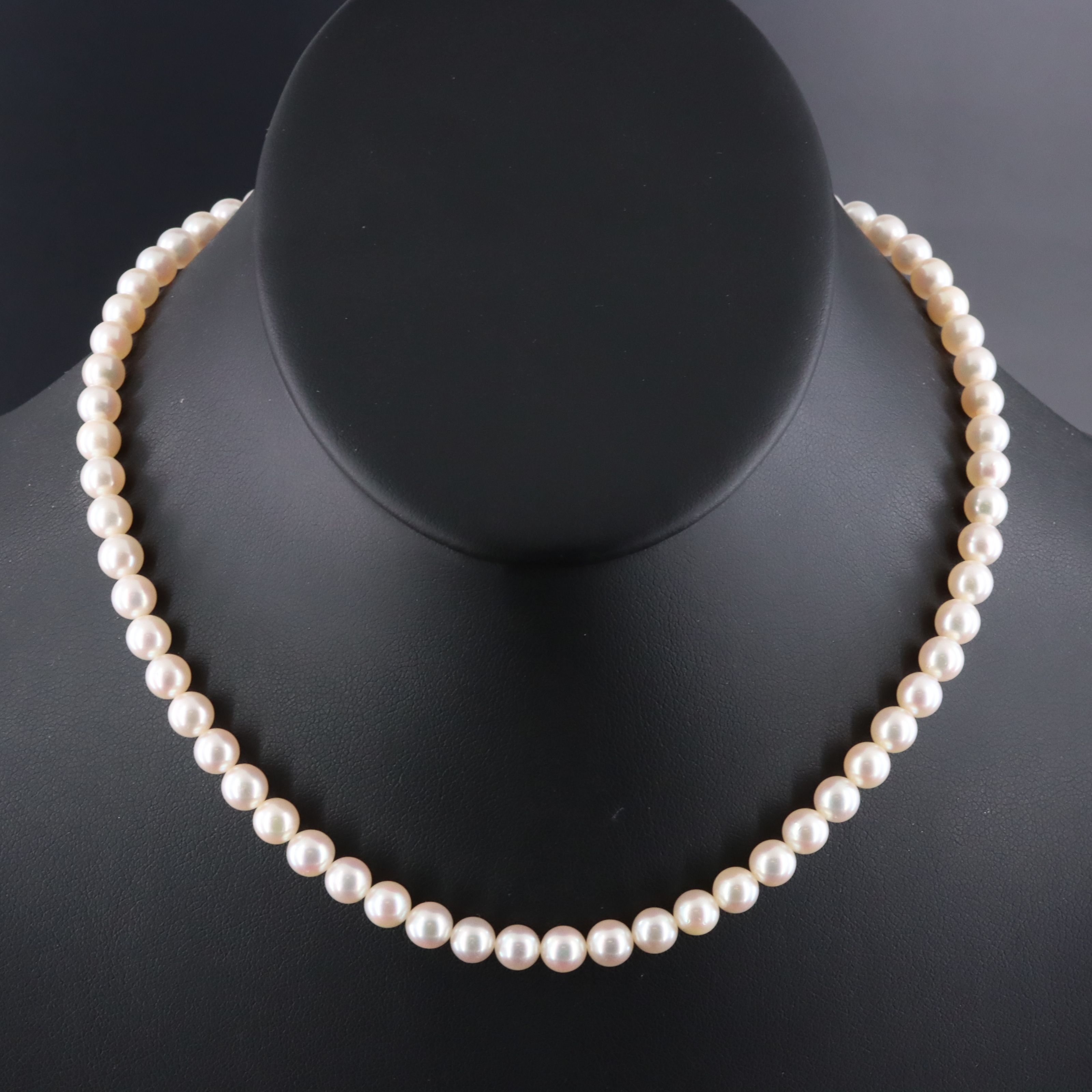 Mikimoto Pearl Necklace with a Sterling Clasp