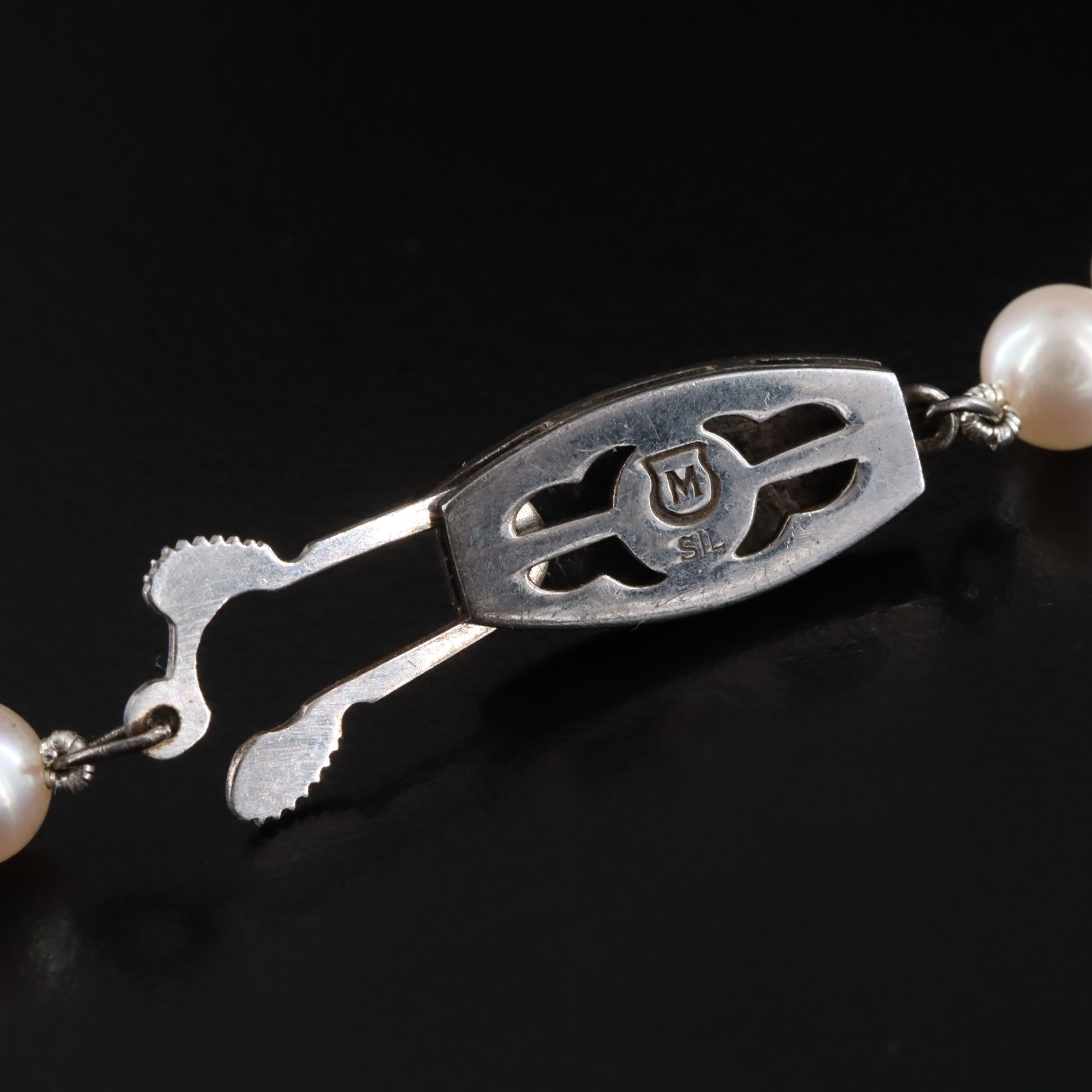 Mikimoto Pearl Necklace with a Sterling Clasp