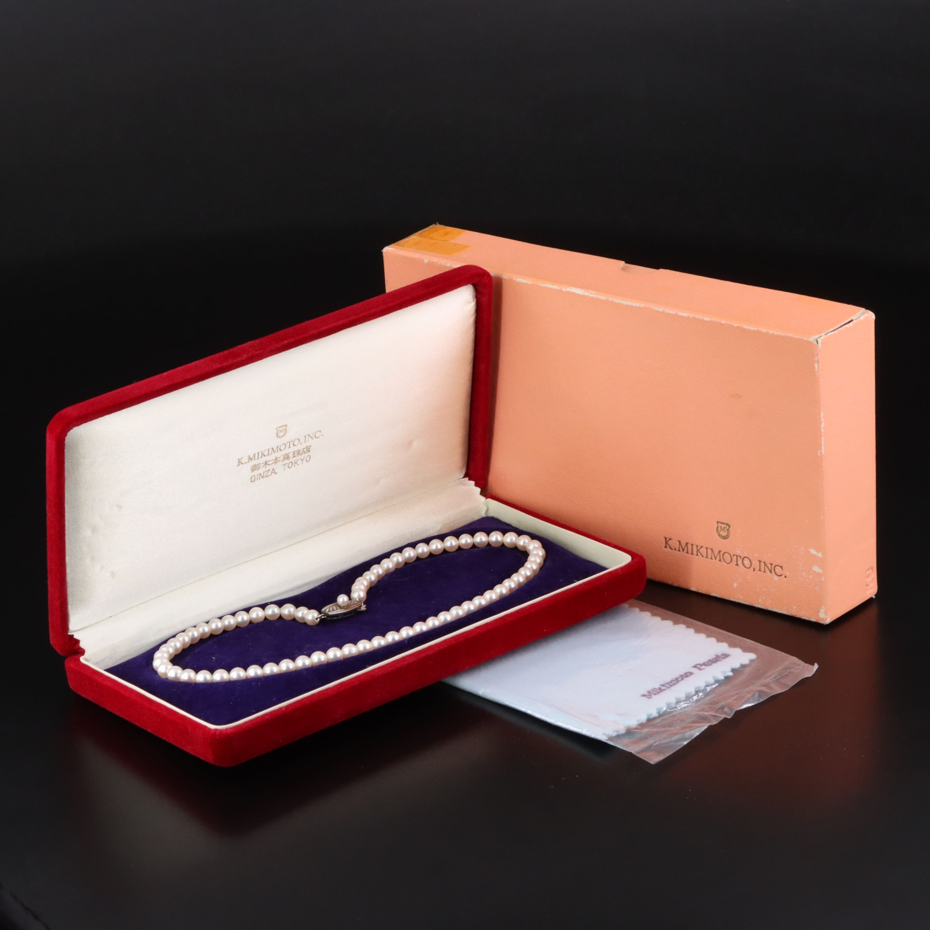 Mikimoto Pearl Necklace with a Sterling Clasp