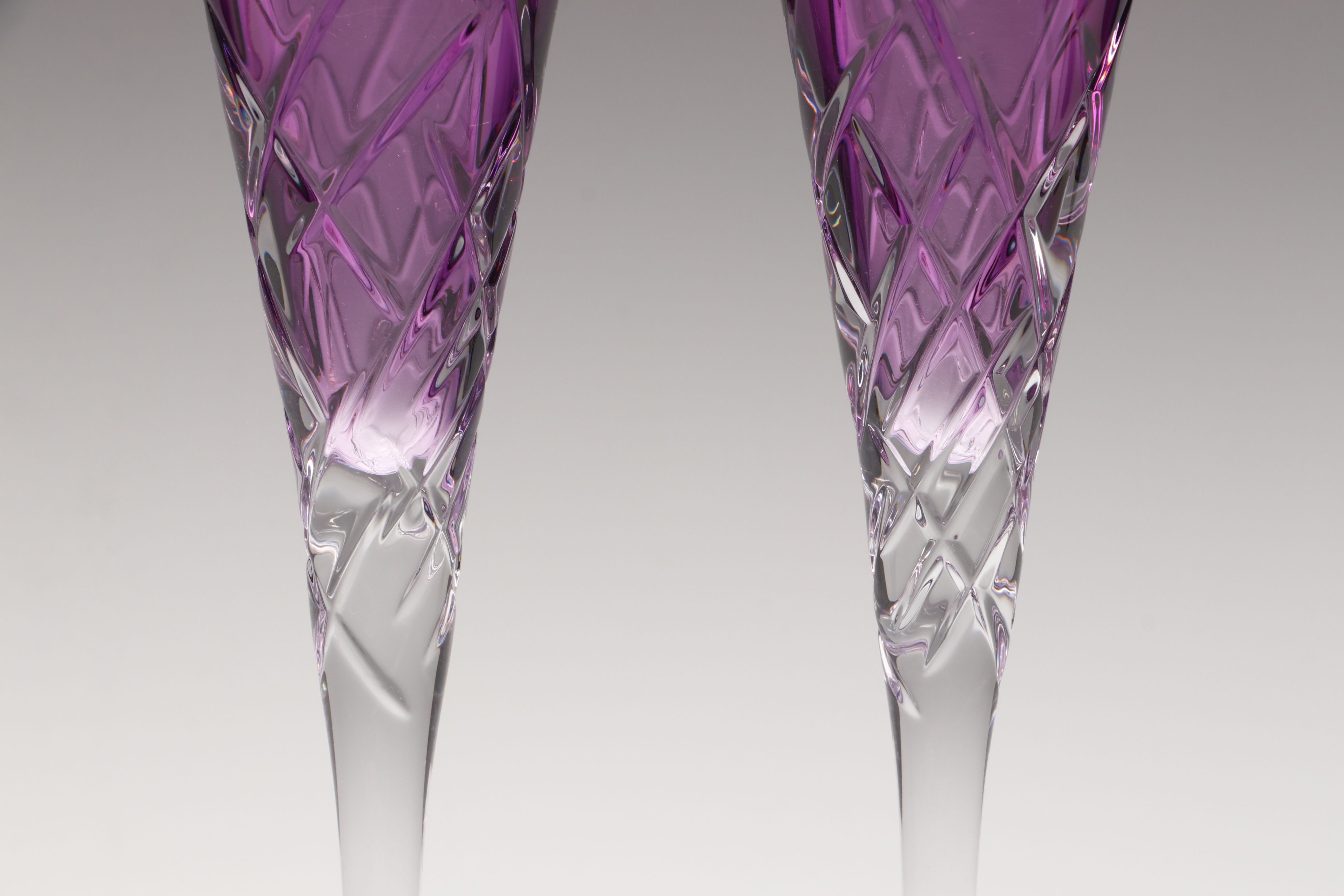 Wedgwood for Vera Wang "Duchesse Encore" Crystal Champagne Flutes