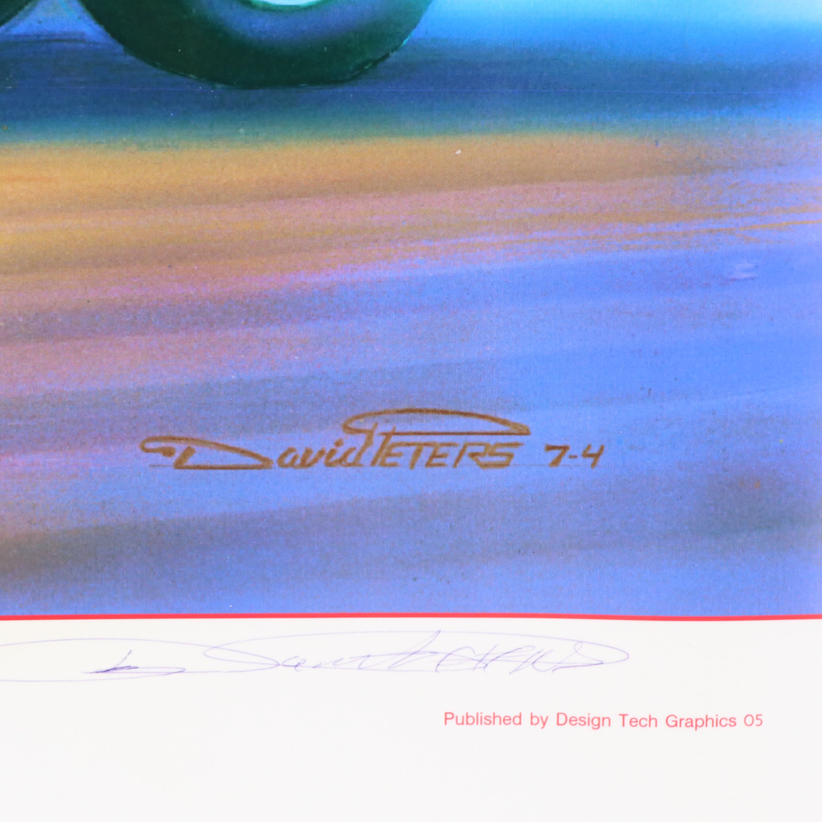 David Carl Peters Signed Limited Edition "The Hustle-Town" Shyster Print