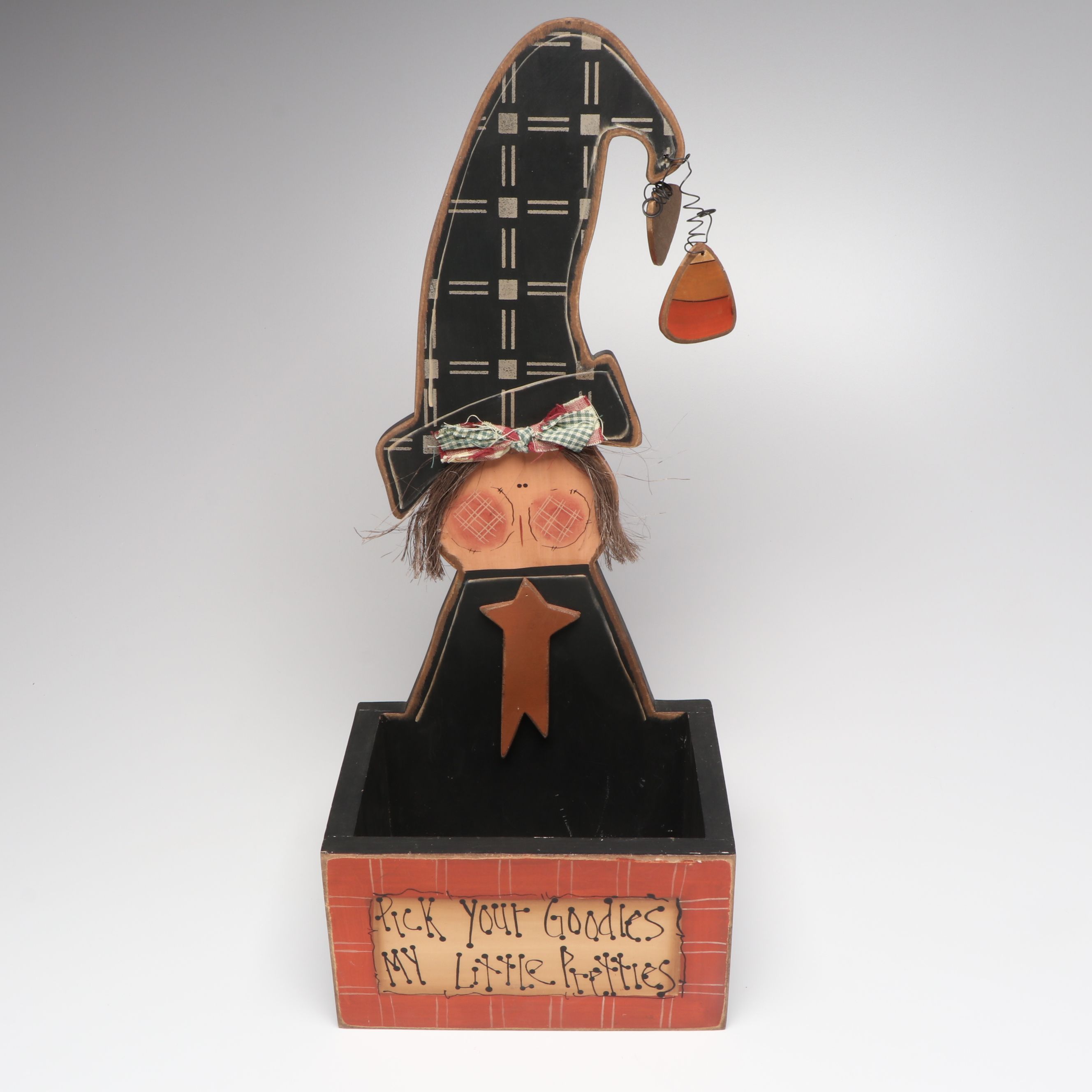 Halloween Character Candy Box with Easter Themed Seasonal Décor