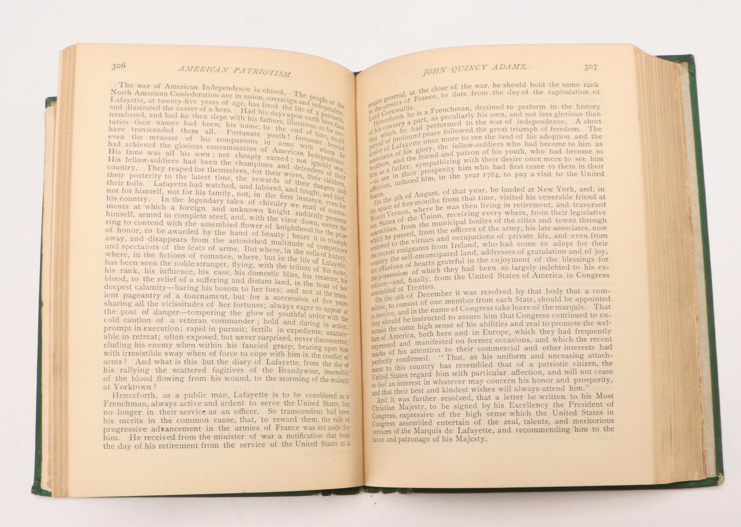 First Edition "American Patriotism" Compiled by Selim H. Peabody, 1880