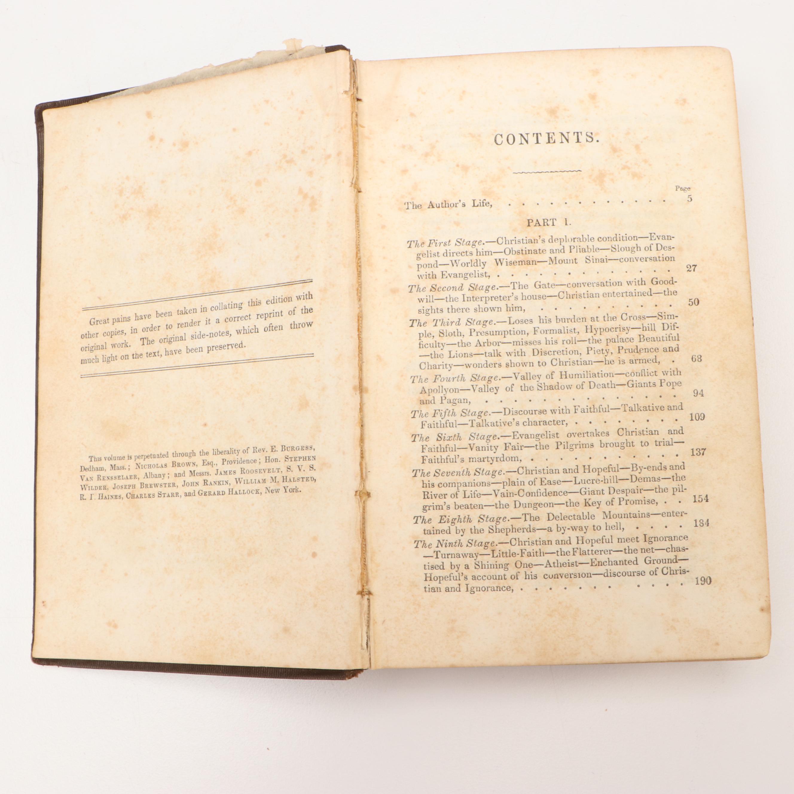 "The Pilgrim's Progress" by John Bunyan, Late 19th Century