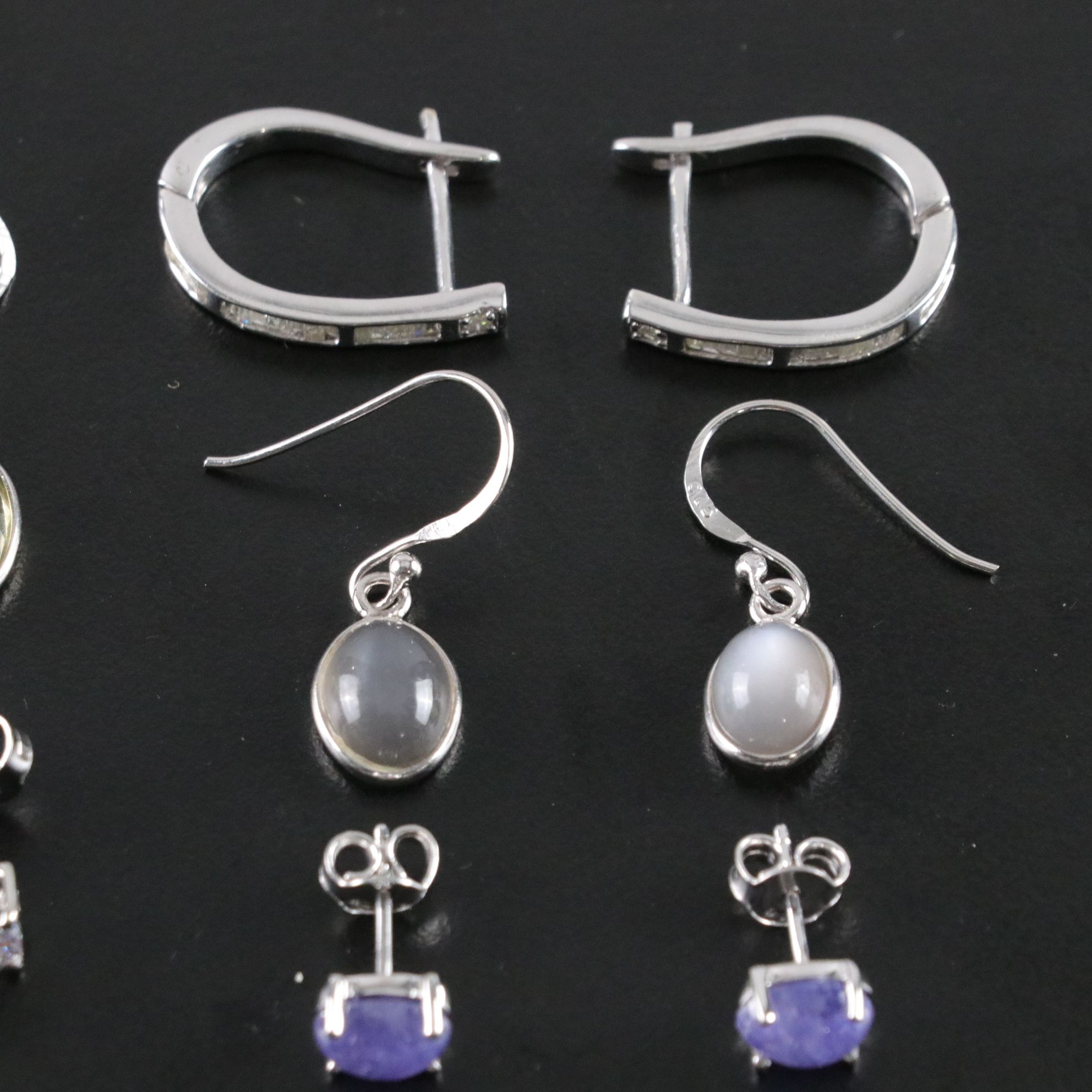 14 Assorted Sterling Silver Earrings