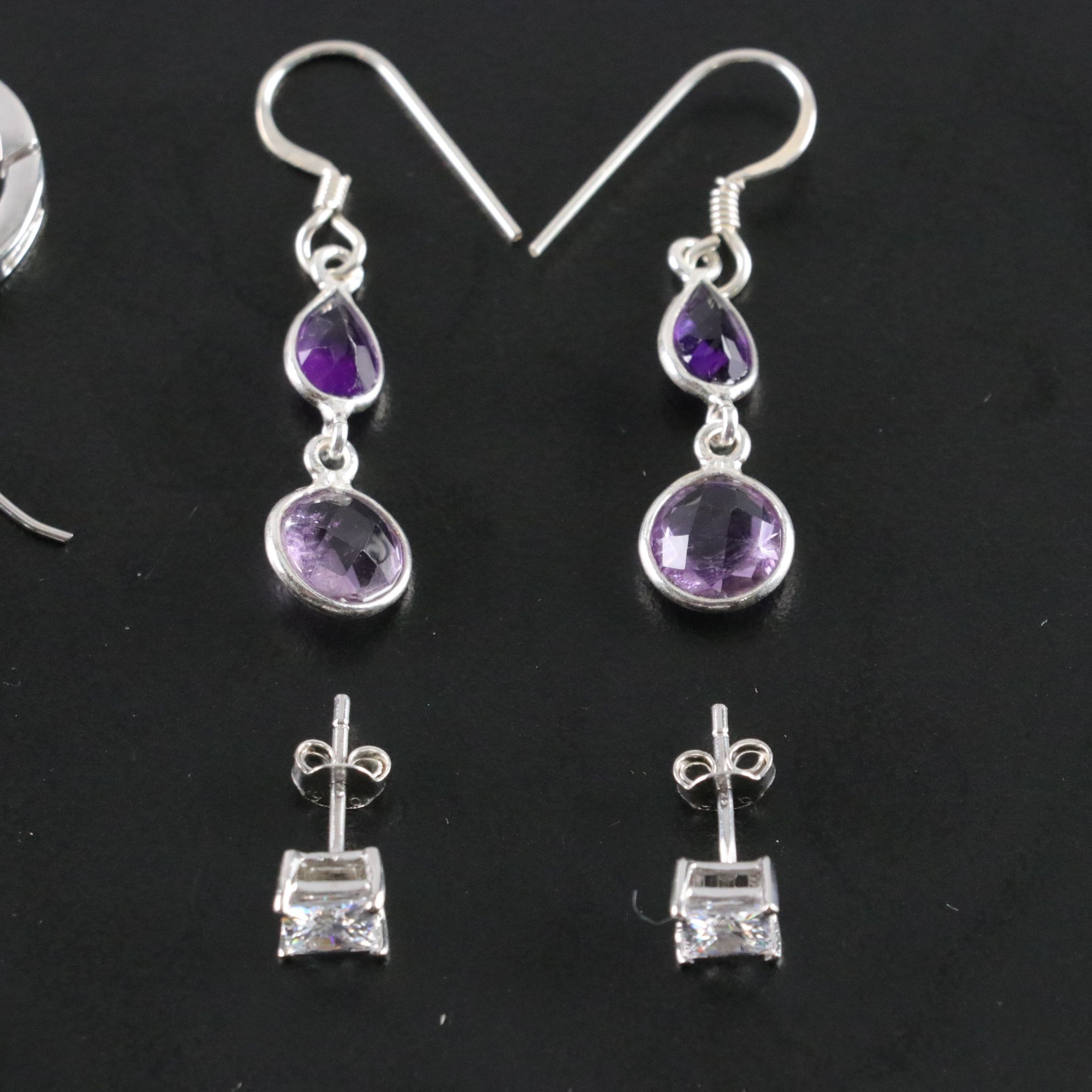 14 Assorted Sterling Silver Earrings