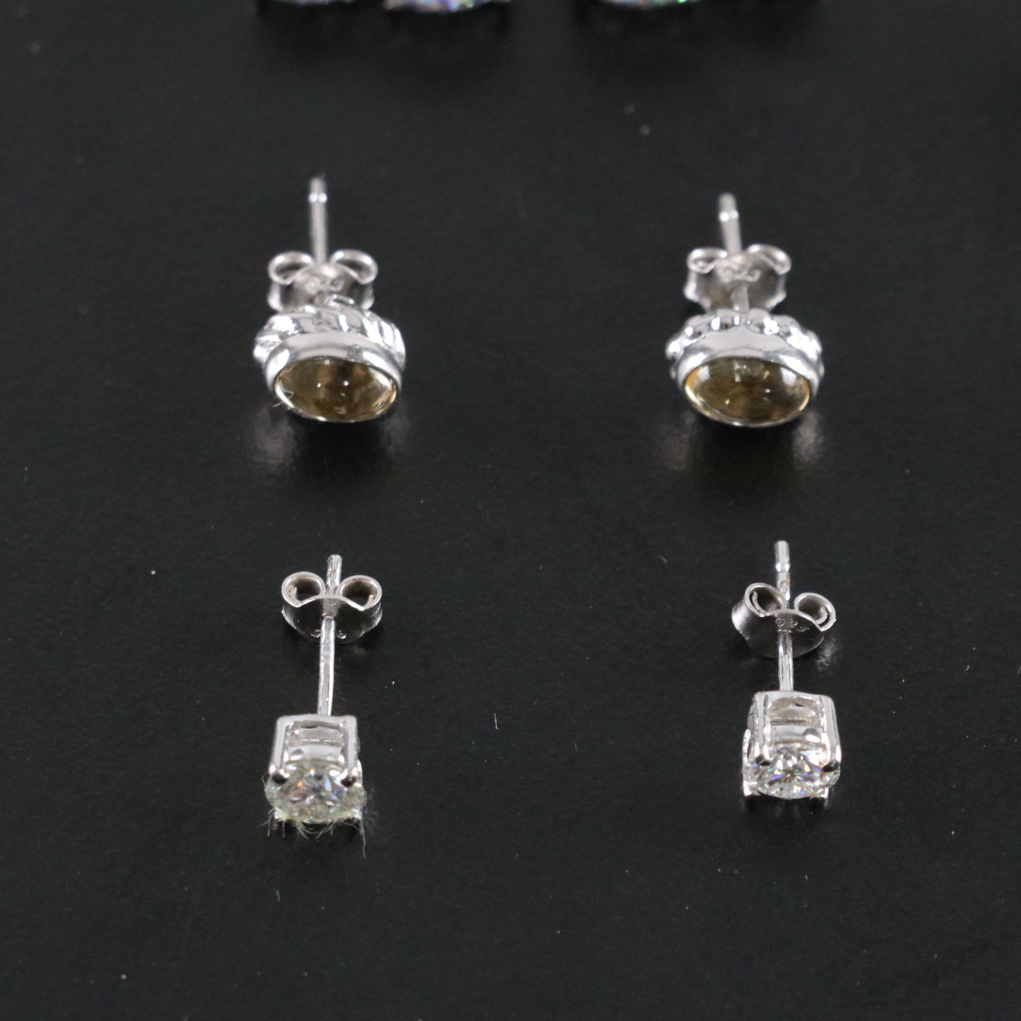 14 Assorted Sterling Silver Earrings