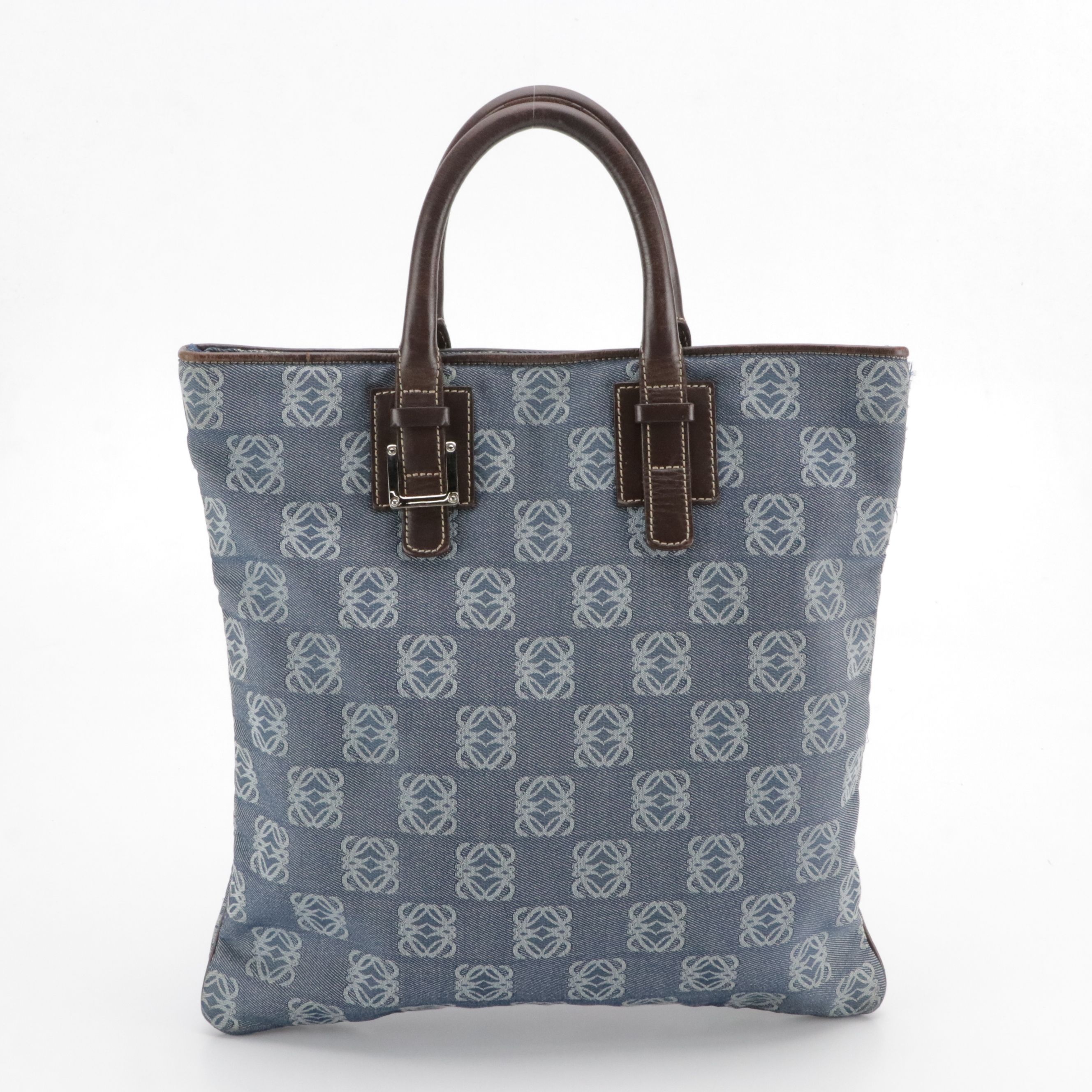 Loewe Denim Anangram Top Handle Vertical Tote