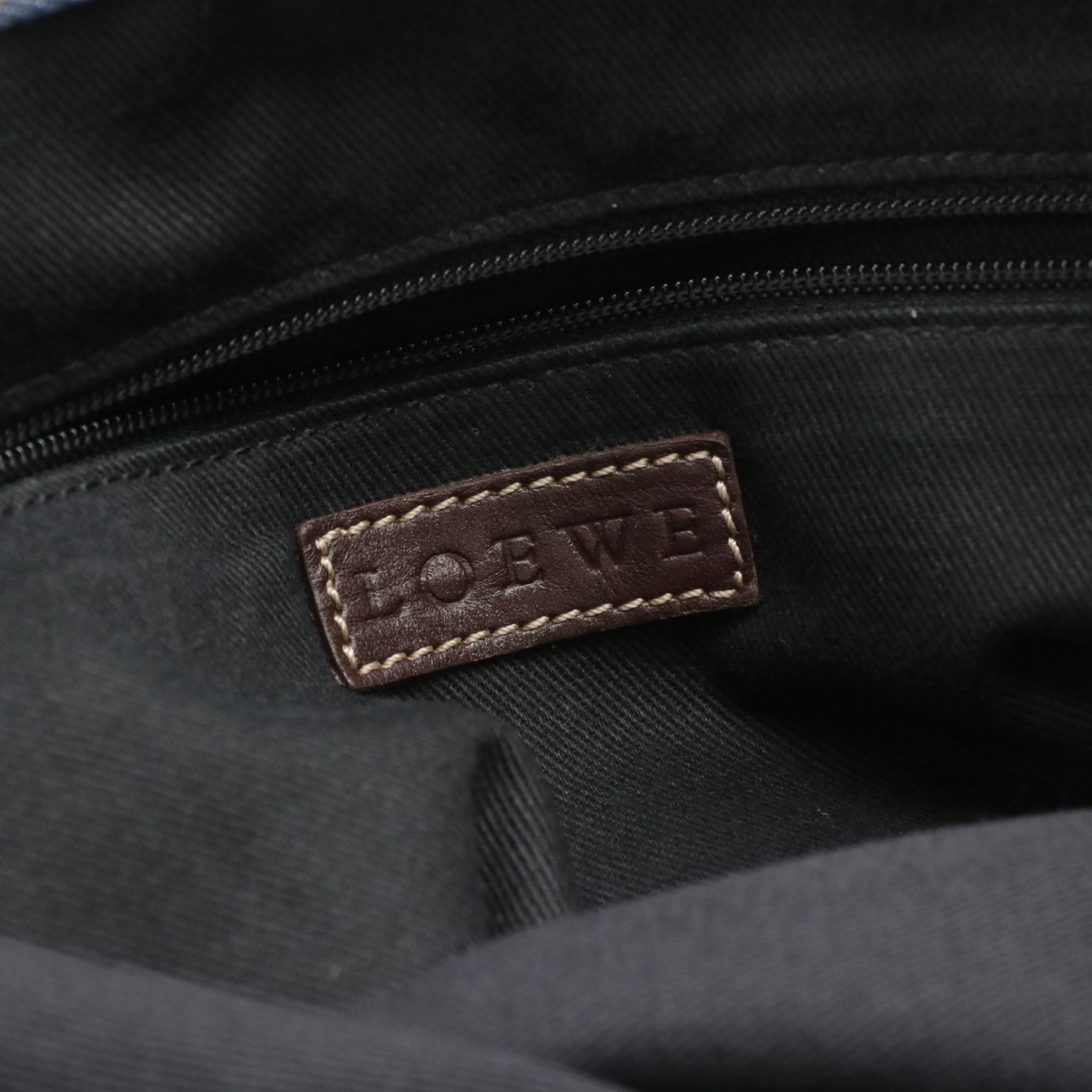 Loewe Denim Anangram Top Handle Vertical Tote