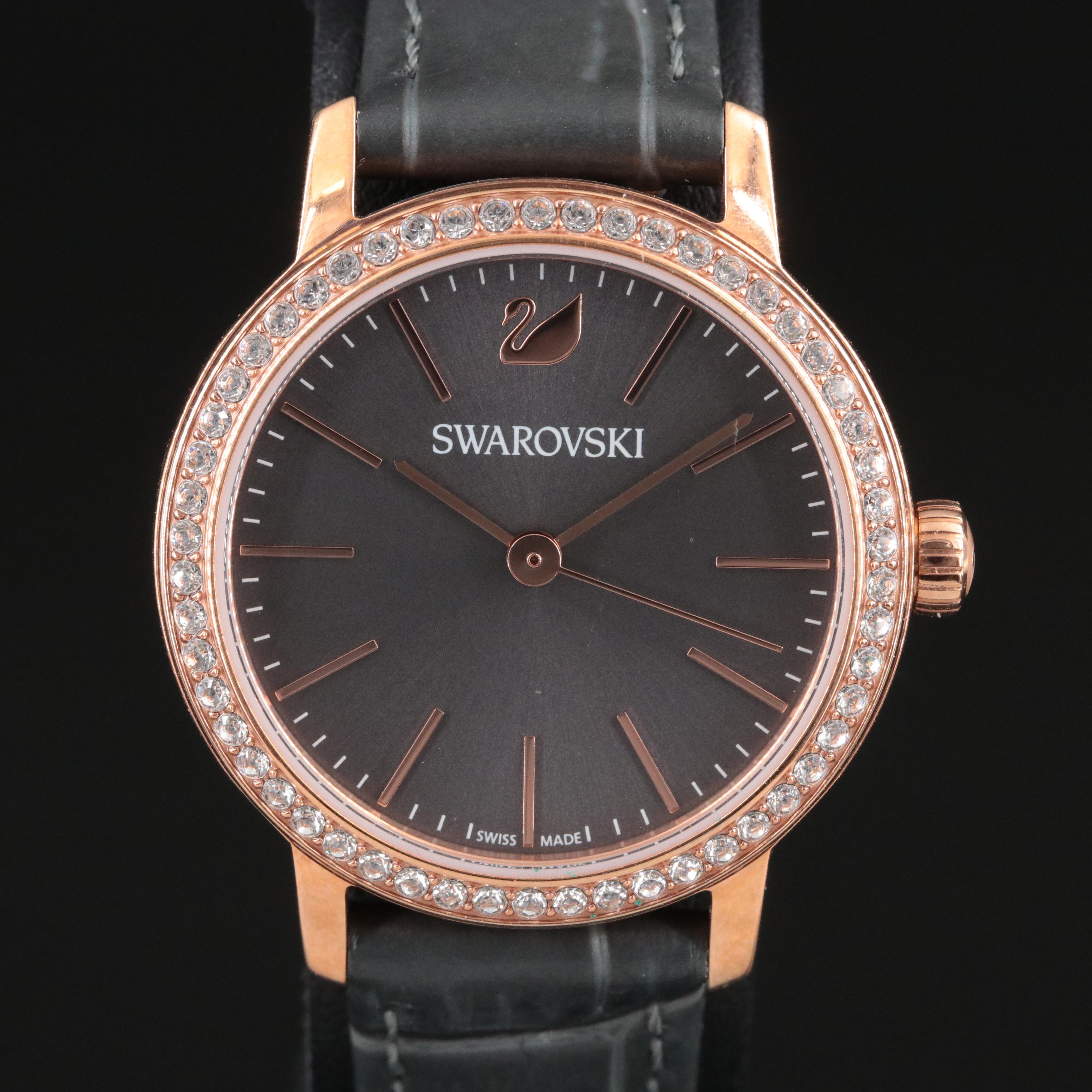 Swarovski Graceful Mini Rose Tone Stainless Steel Swiss Quartz Watch 5295352