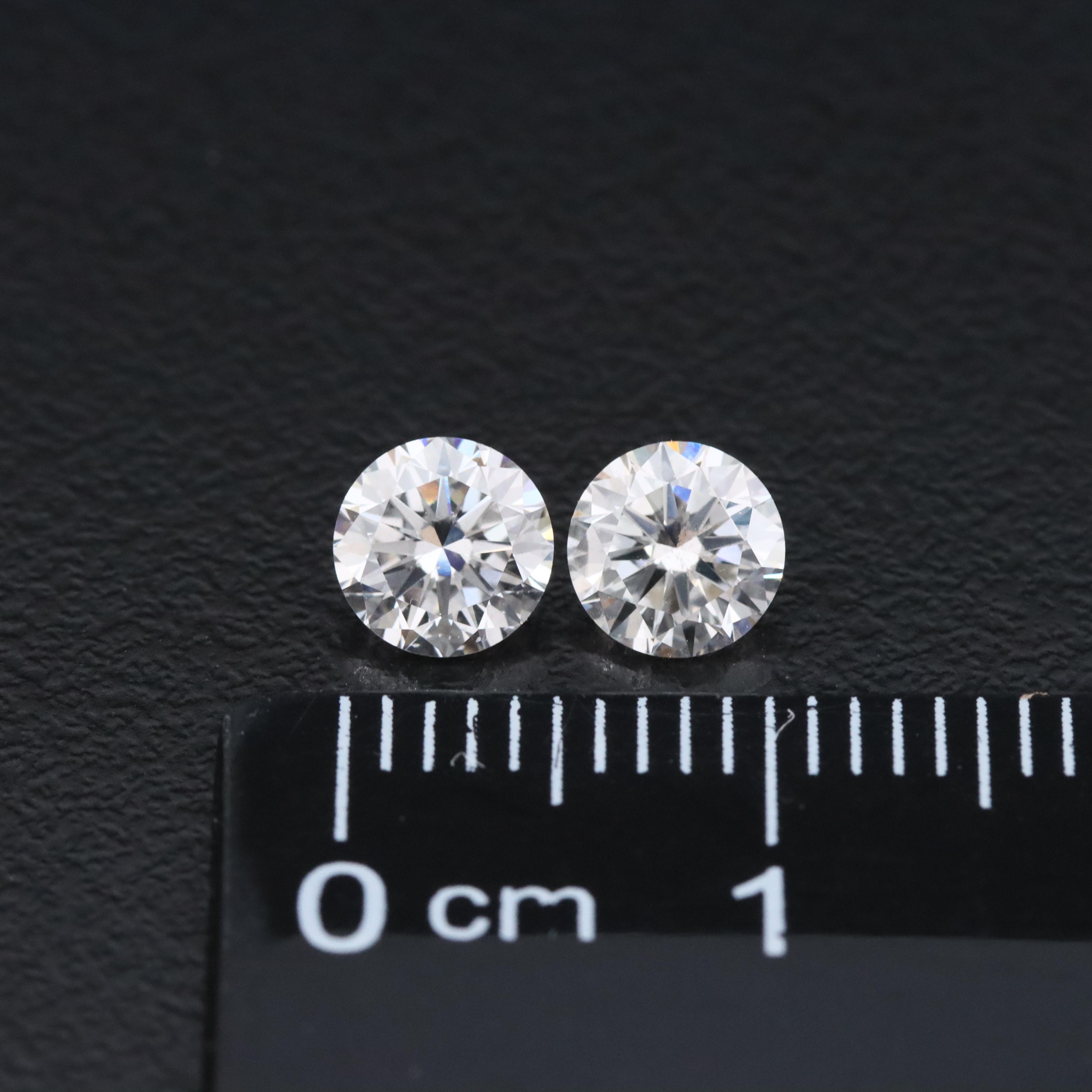 Loose 1.07 CTW Lab Grown Diamond Matched Pair