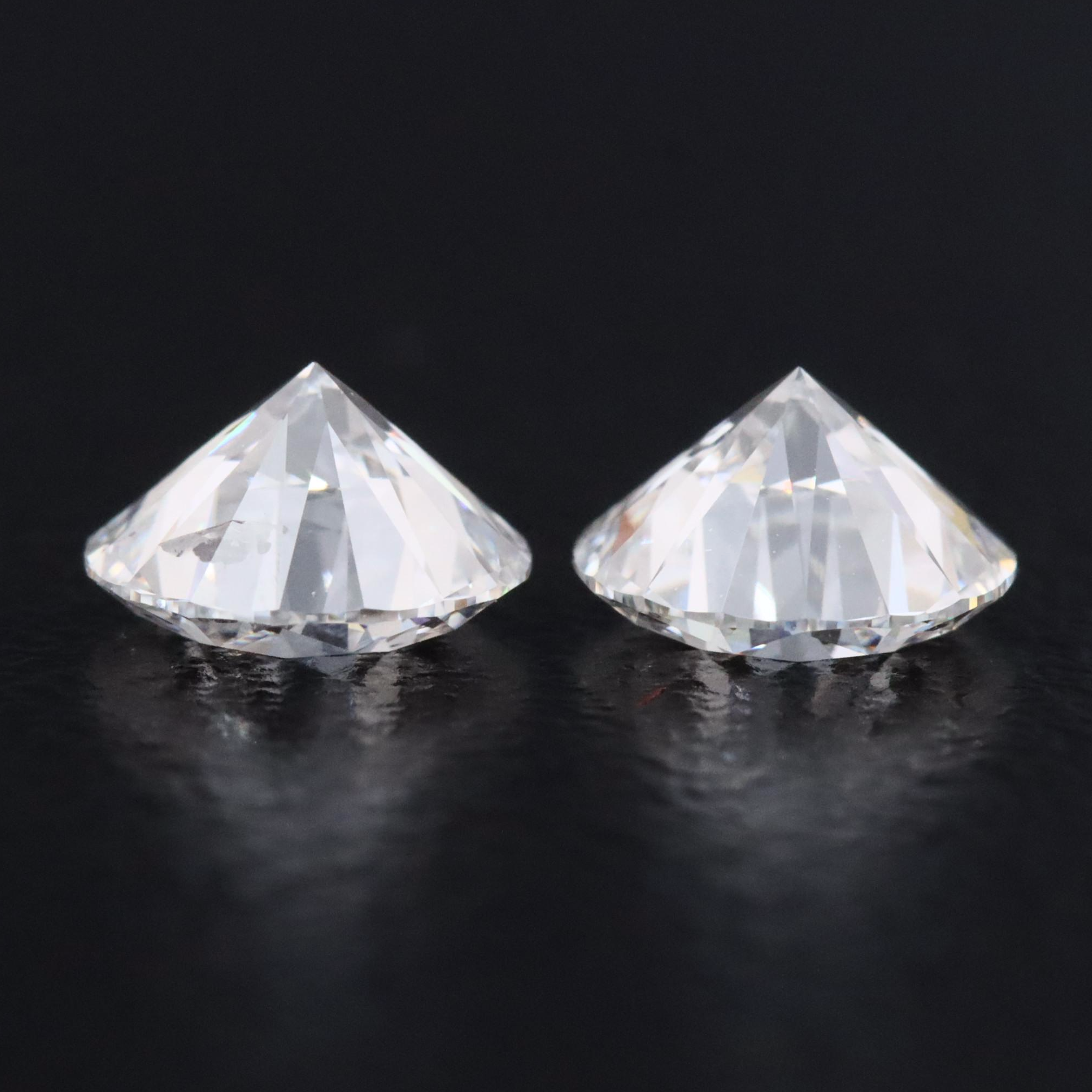 Loose 1.06 CTW Lab Grown Diamond Matched Pair