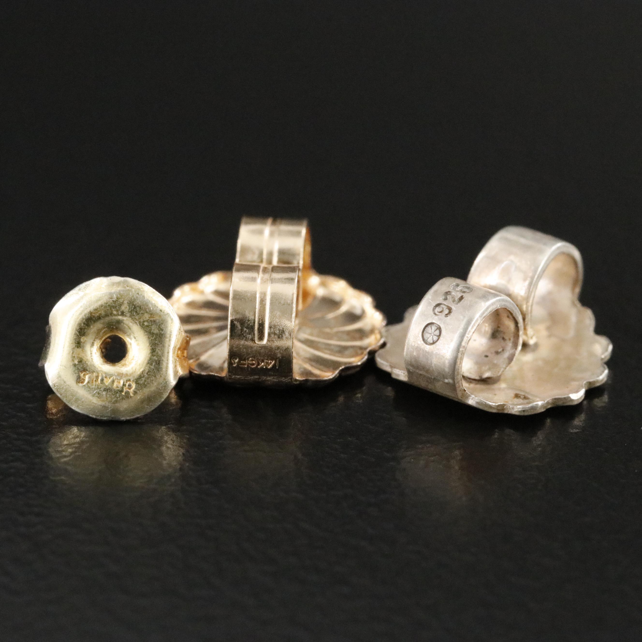 Earrings Featuring Sterling, Iolite and Amethyst