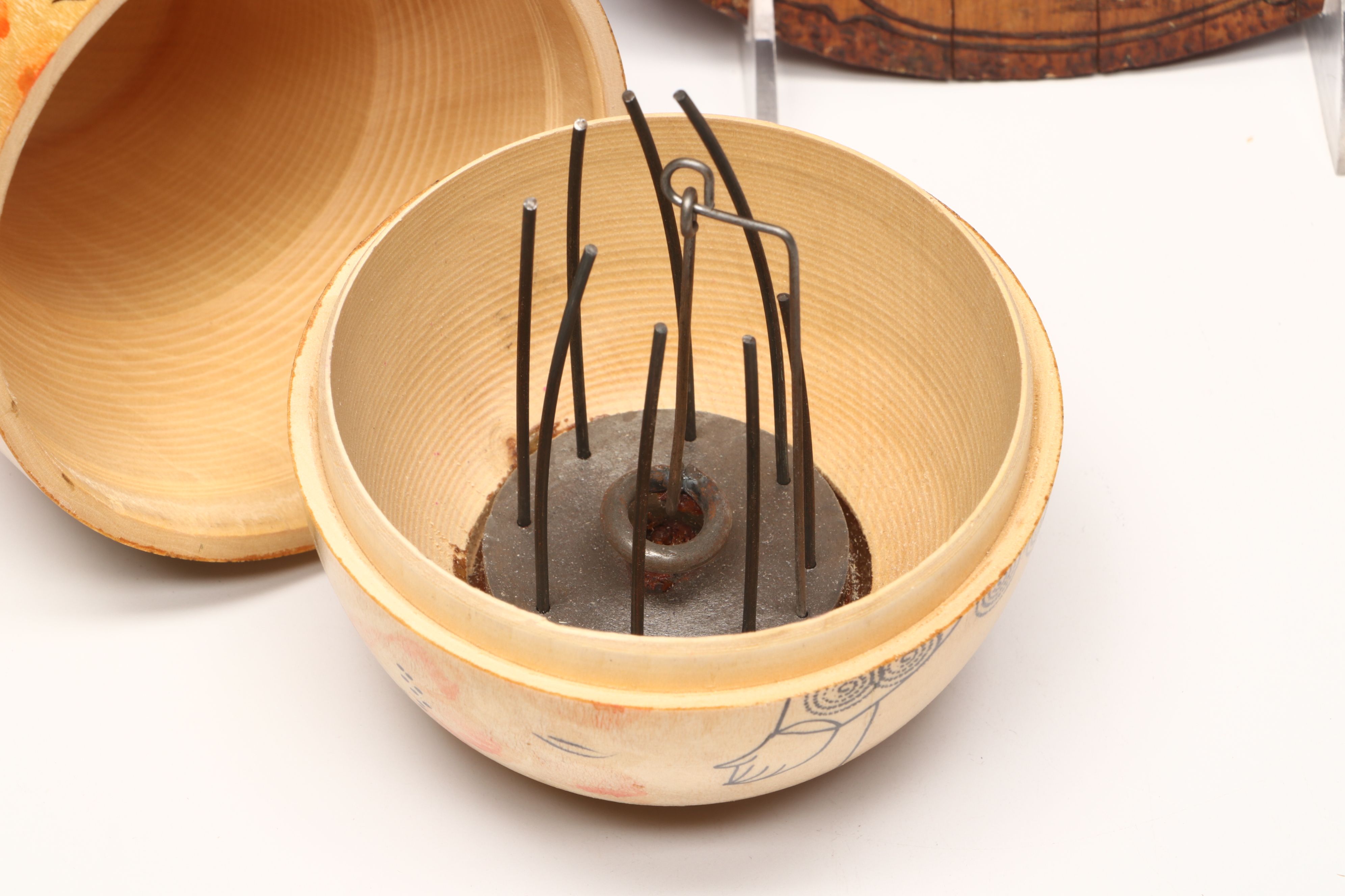 Flemish Folk Art Wood Plaque with Matryoshka Bell and Other Vintage Wood Décor