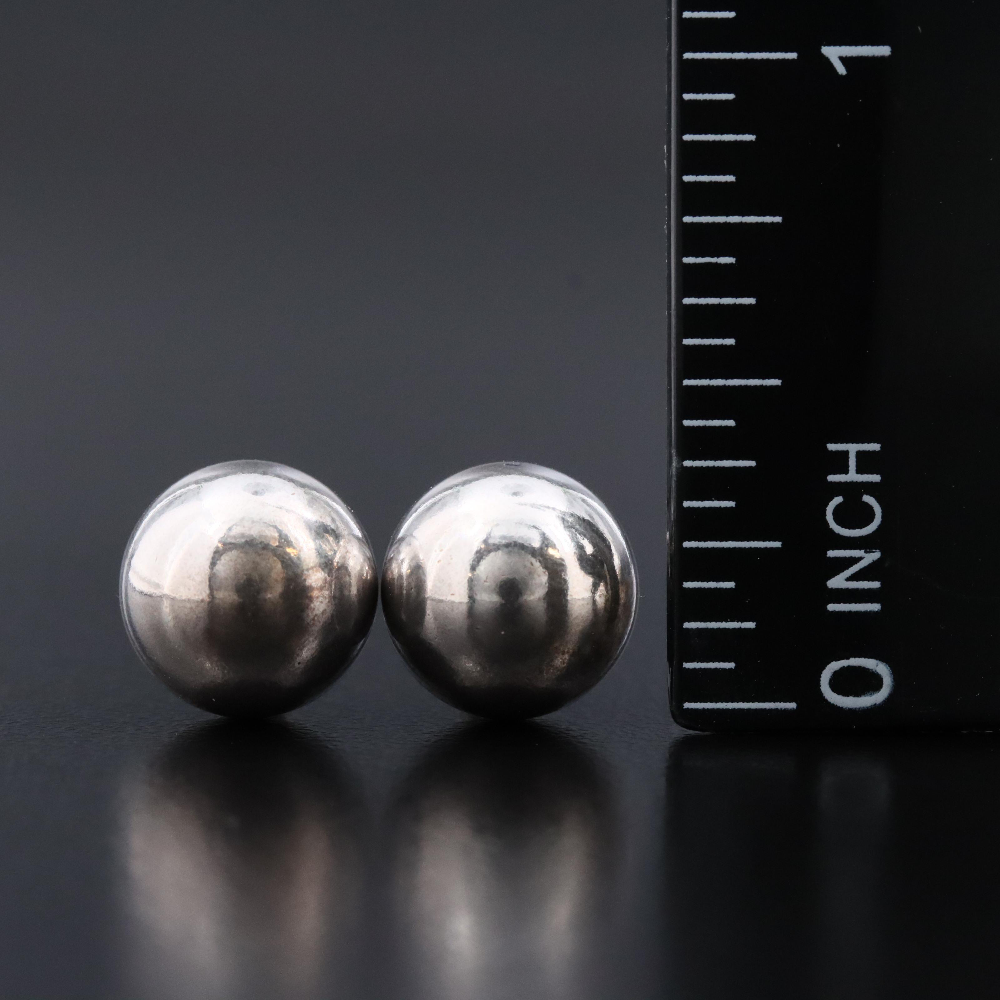 Tiffany & Co. HardWear Sterling Ball Earrings