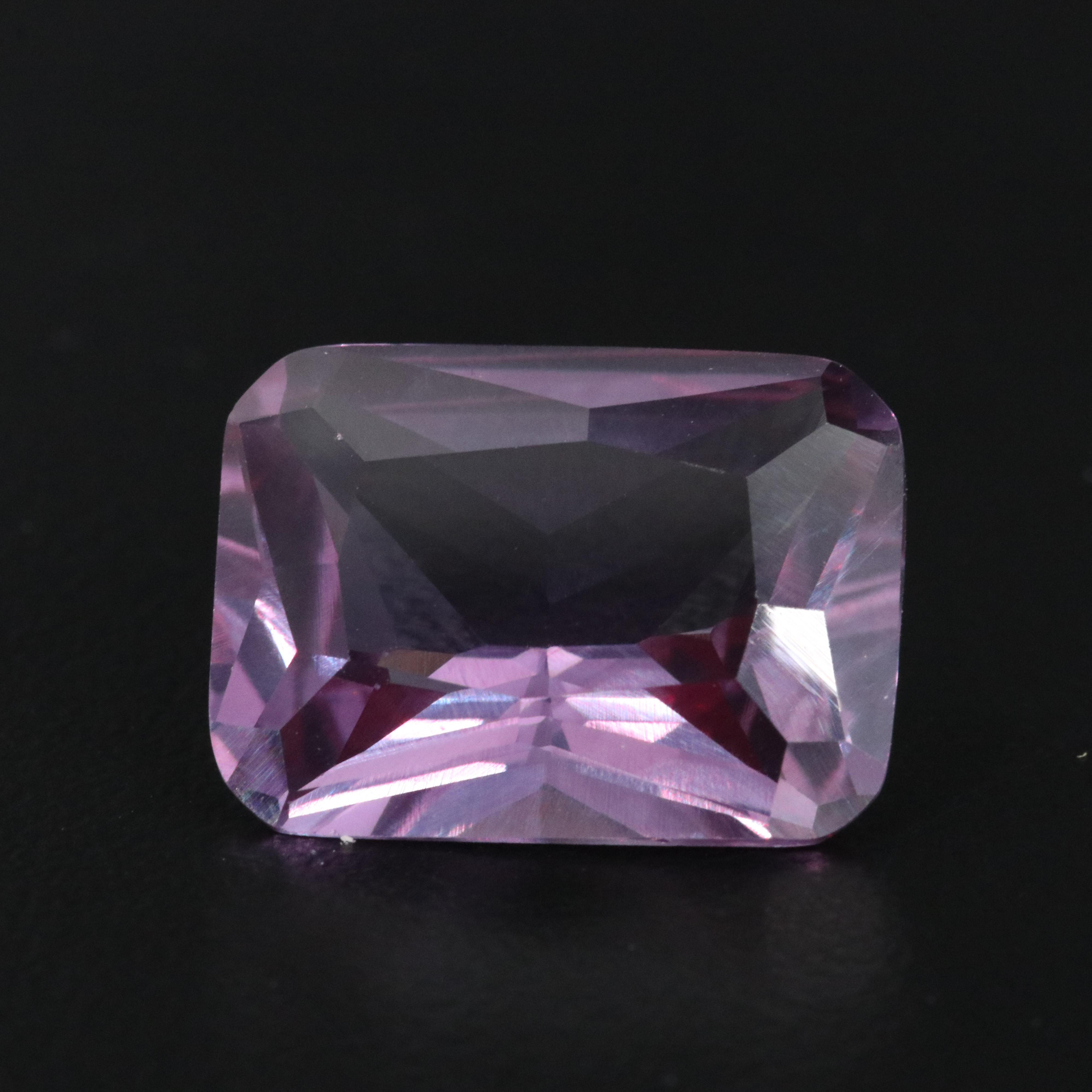 Loose 11.76 CT Lab Grown Color Change Sapphire