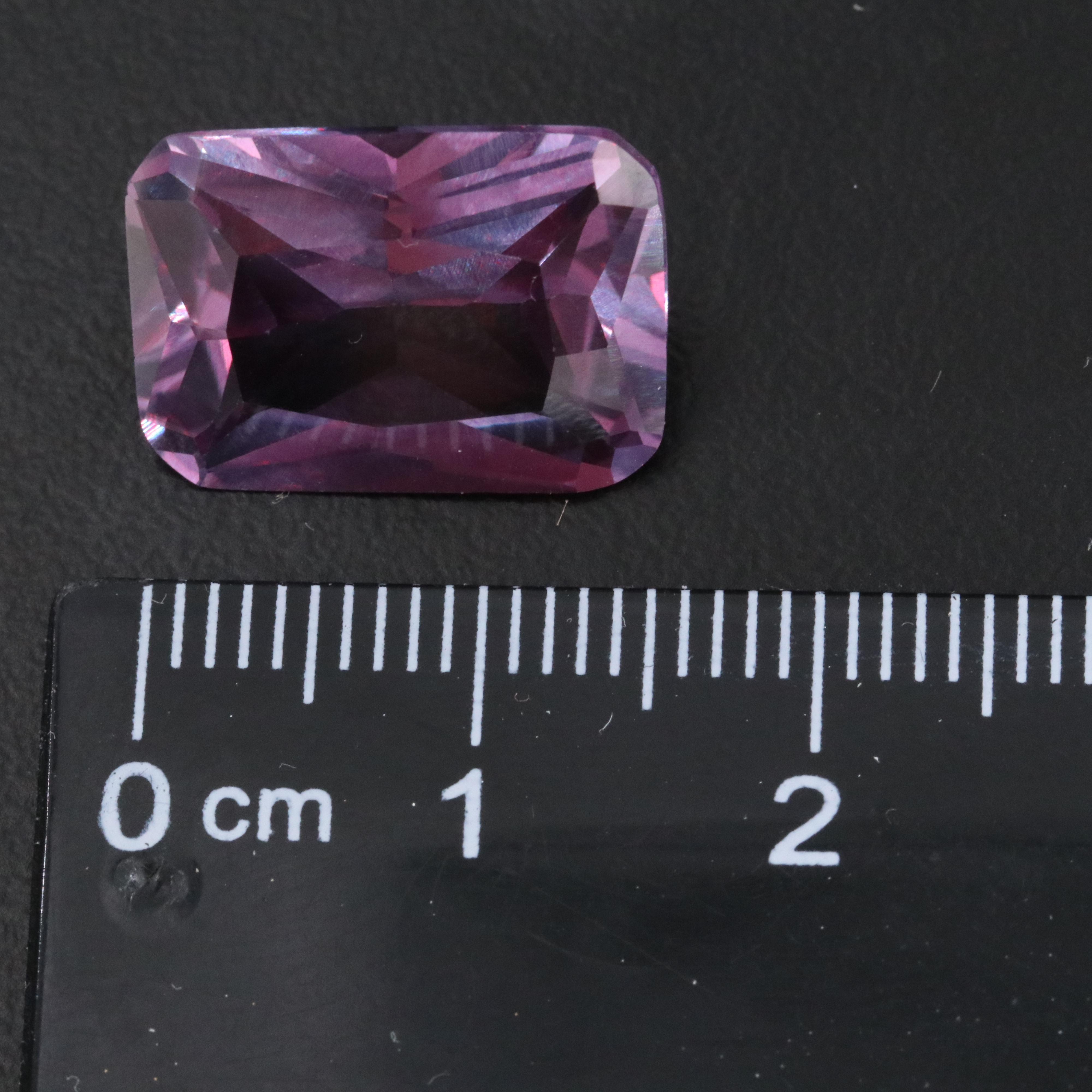 Loose 11.76 CT Lab Grown Color Change Sapphire