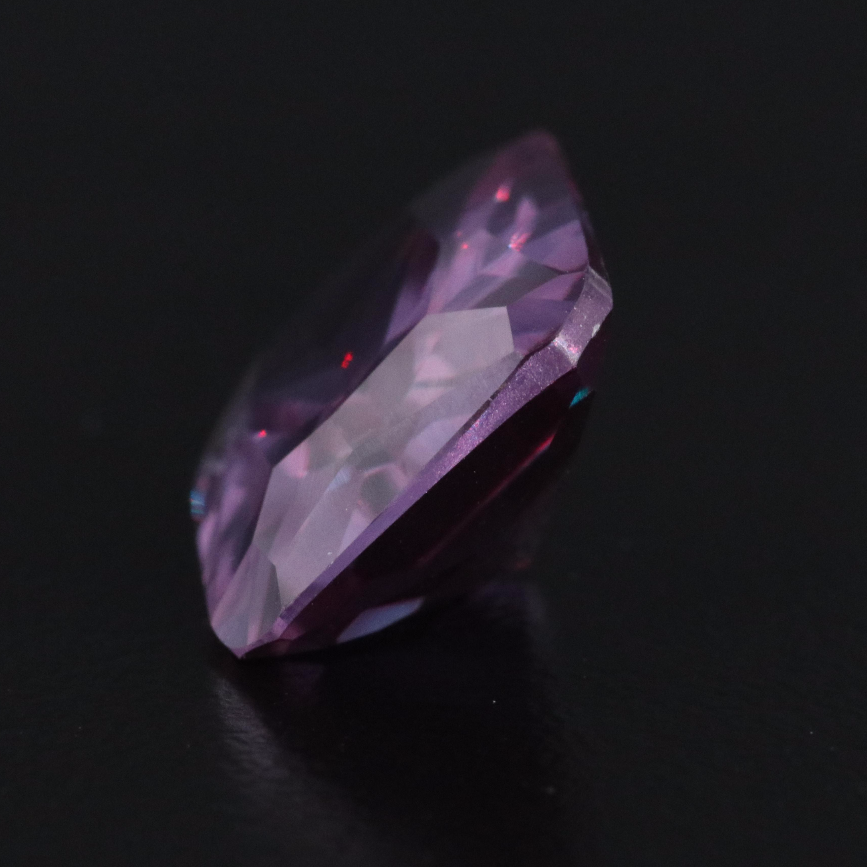 Loose 11.76 CT Lab Grown Color Change Sapphire