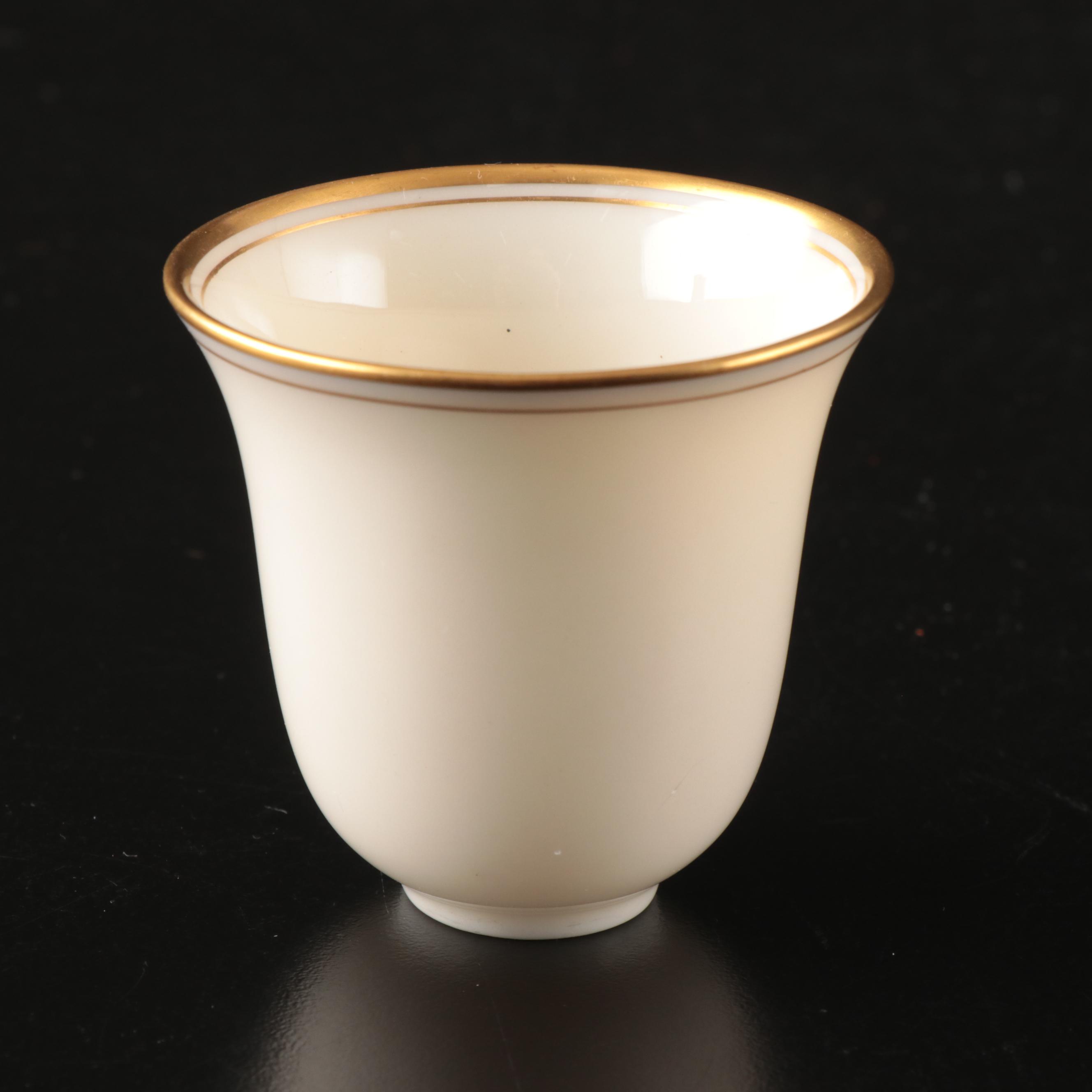 Sterling Silver Cup Holders with Lenox Porcelain Cups