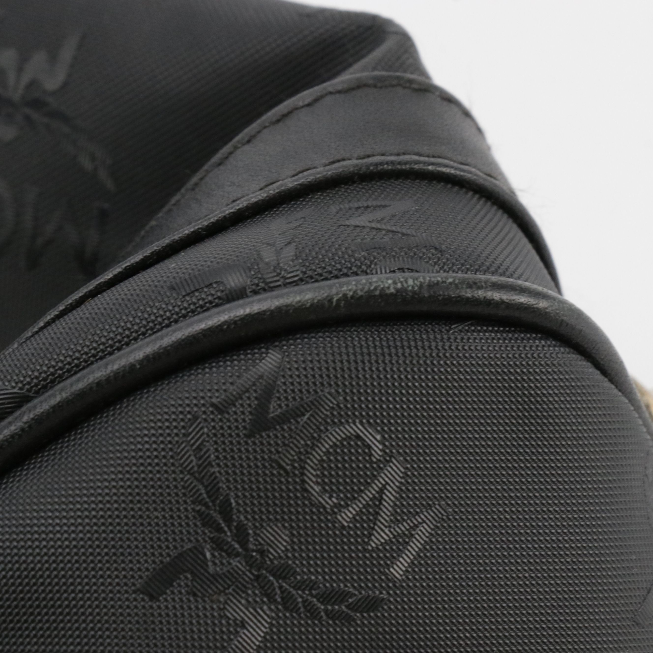 MCM Crossbody Bag in Black Visetos Nylon and Leather