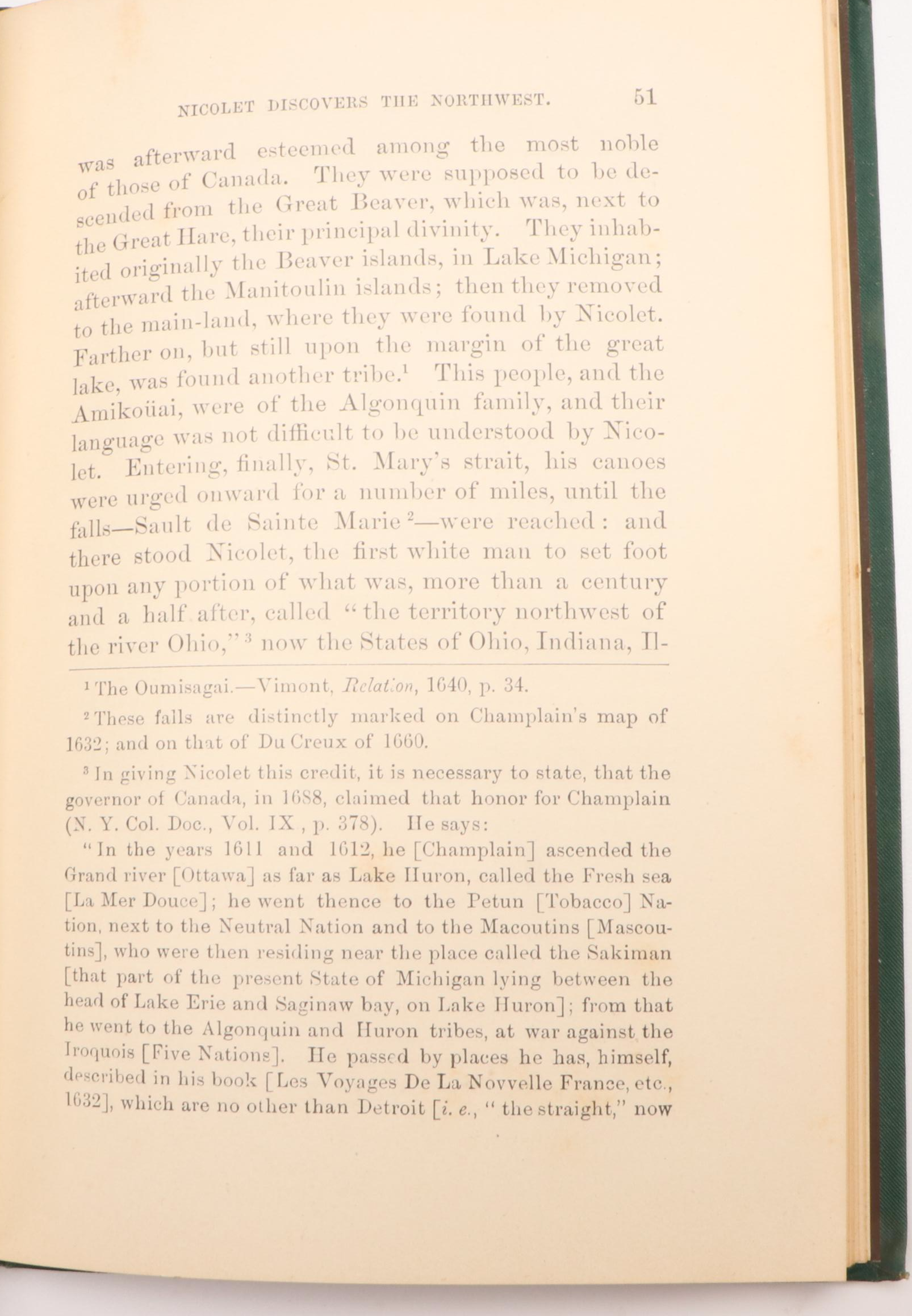 "History of the Discovery of the Northwest" by John Nicolet, 1881