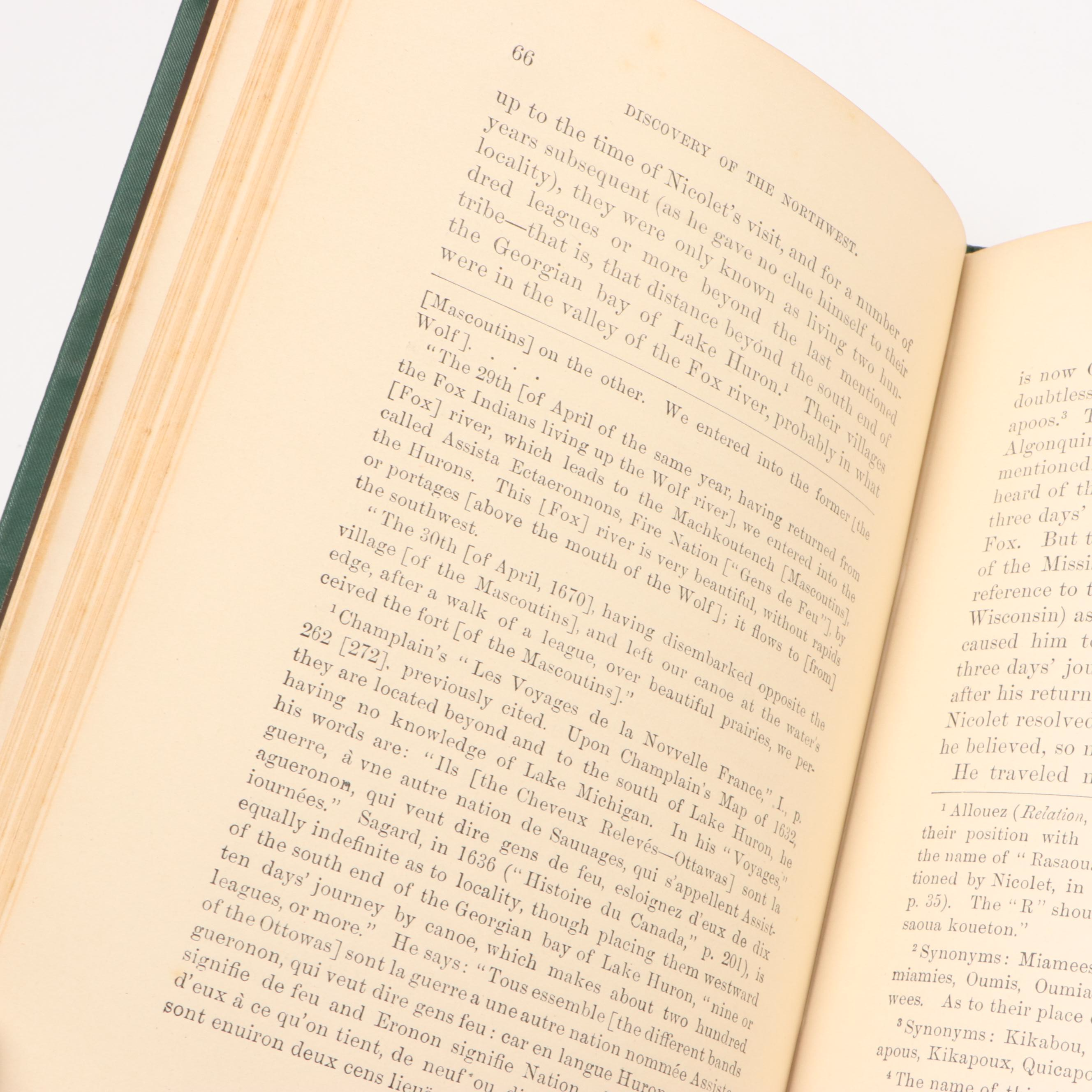 "History of the Discovery of the Northwest" by John Nicolet, 1881