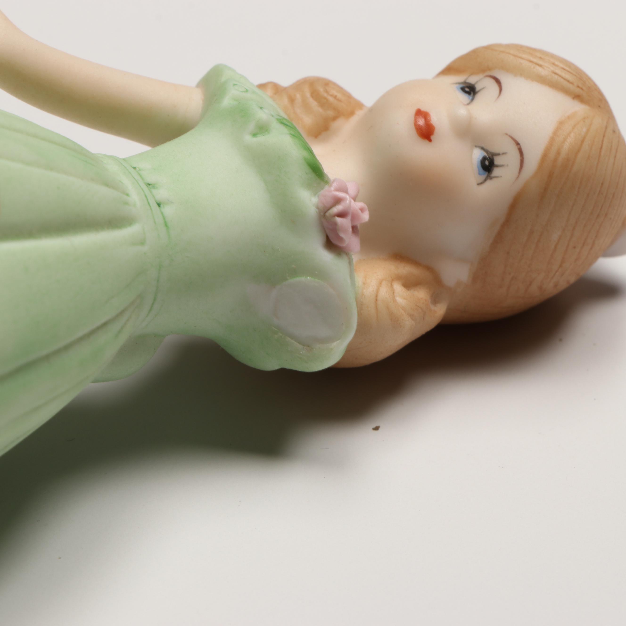 Enesco Porcelain "Growing Up Birthday Girls" and More Figurines