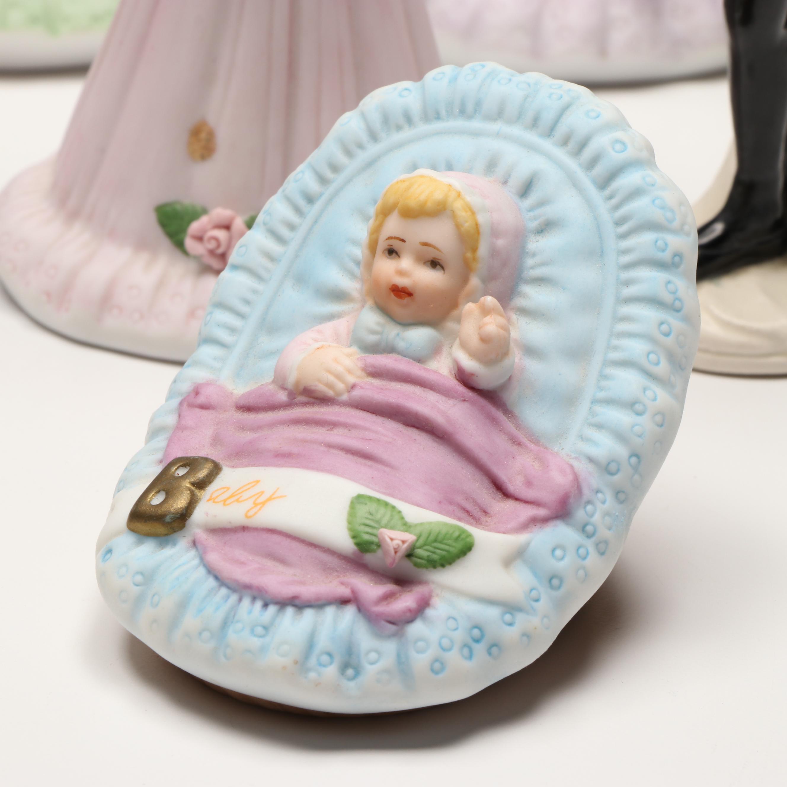 Enesco Porcelain "Growing Up Birthday Girls" and More Figurines