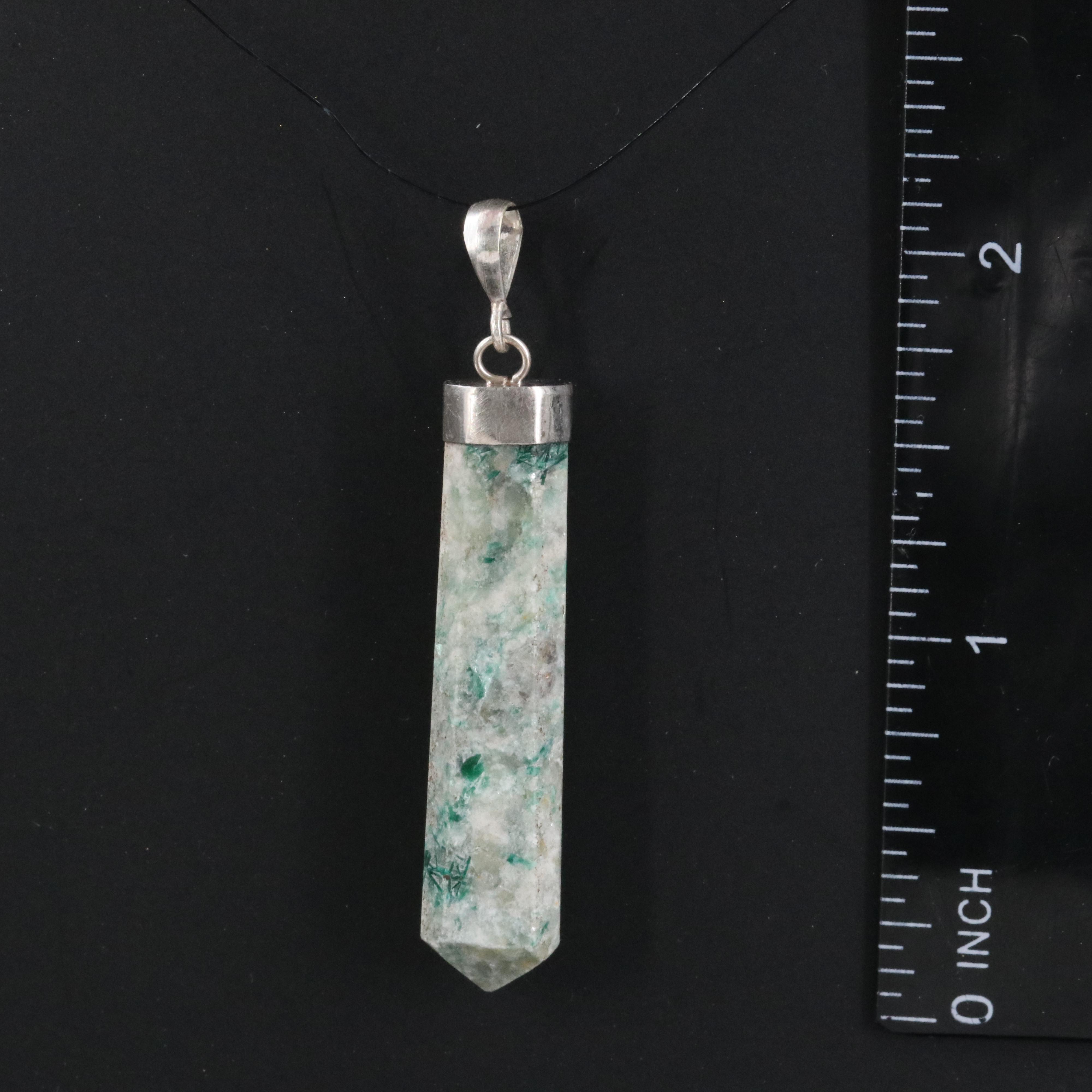 Malachite in Matrix Pendulum Pendant