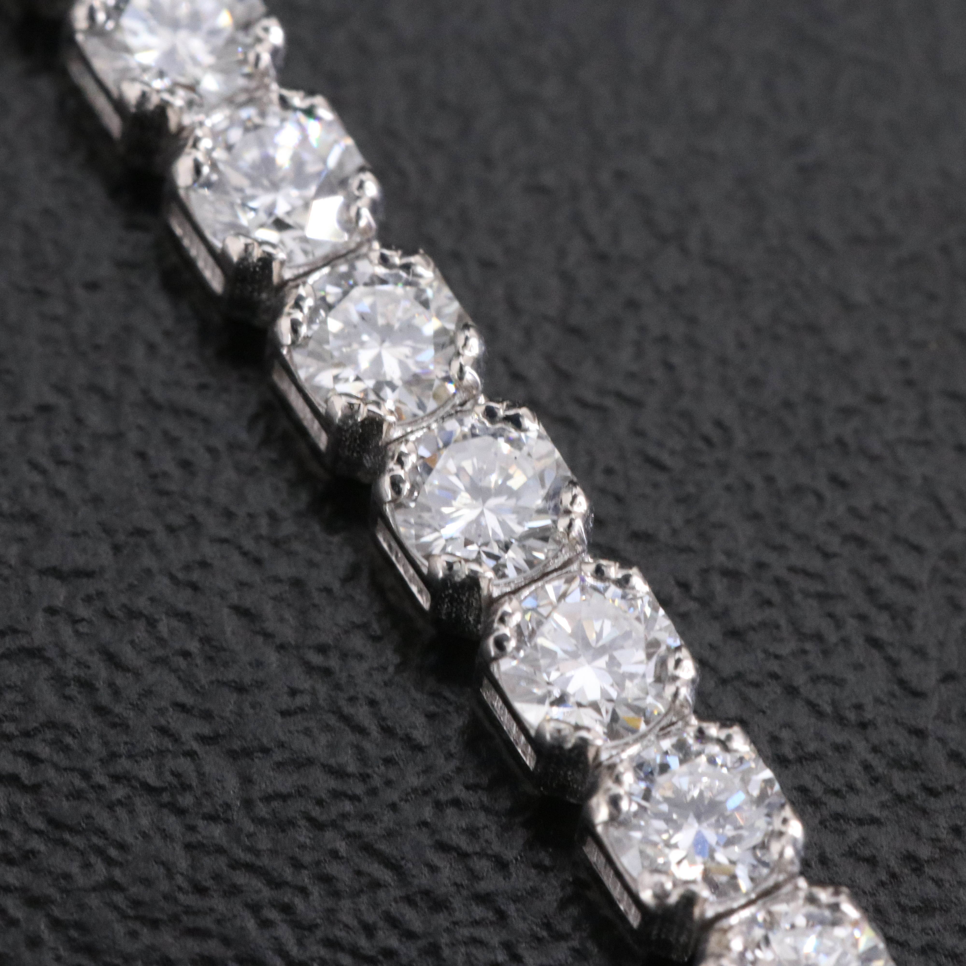 14K 5.66 CTW Lab Grown Diamond Line Bracelet with IGI Report