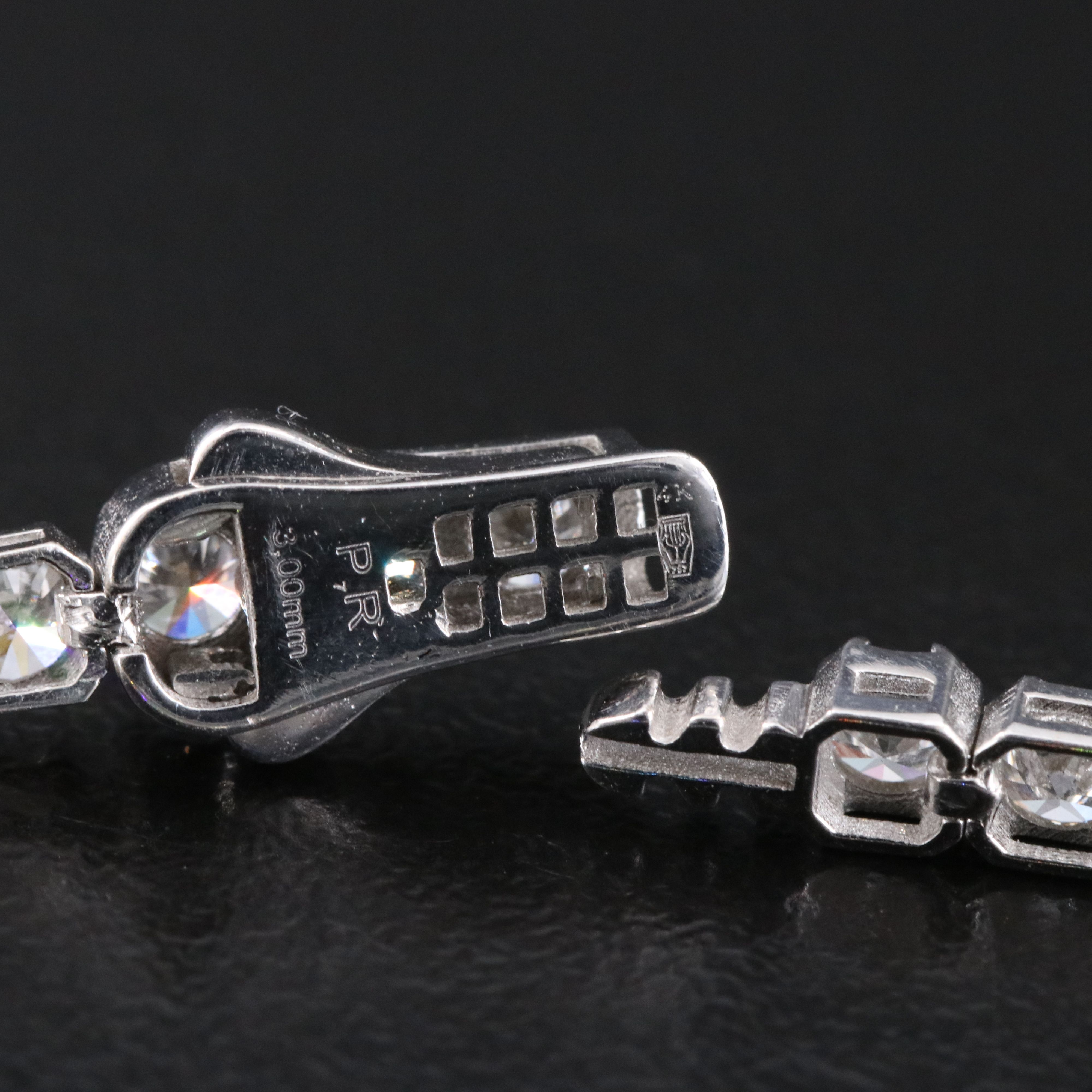 14K 5.66 CTW Lab Grown Diamond Line Bracelet with IGI Report