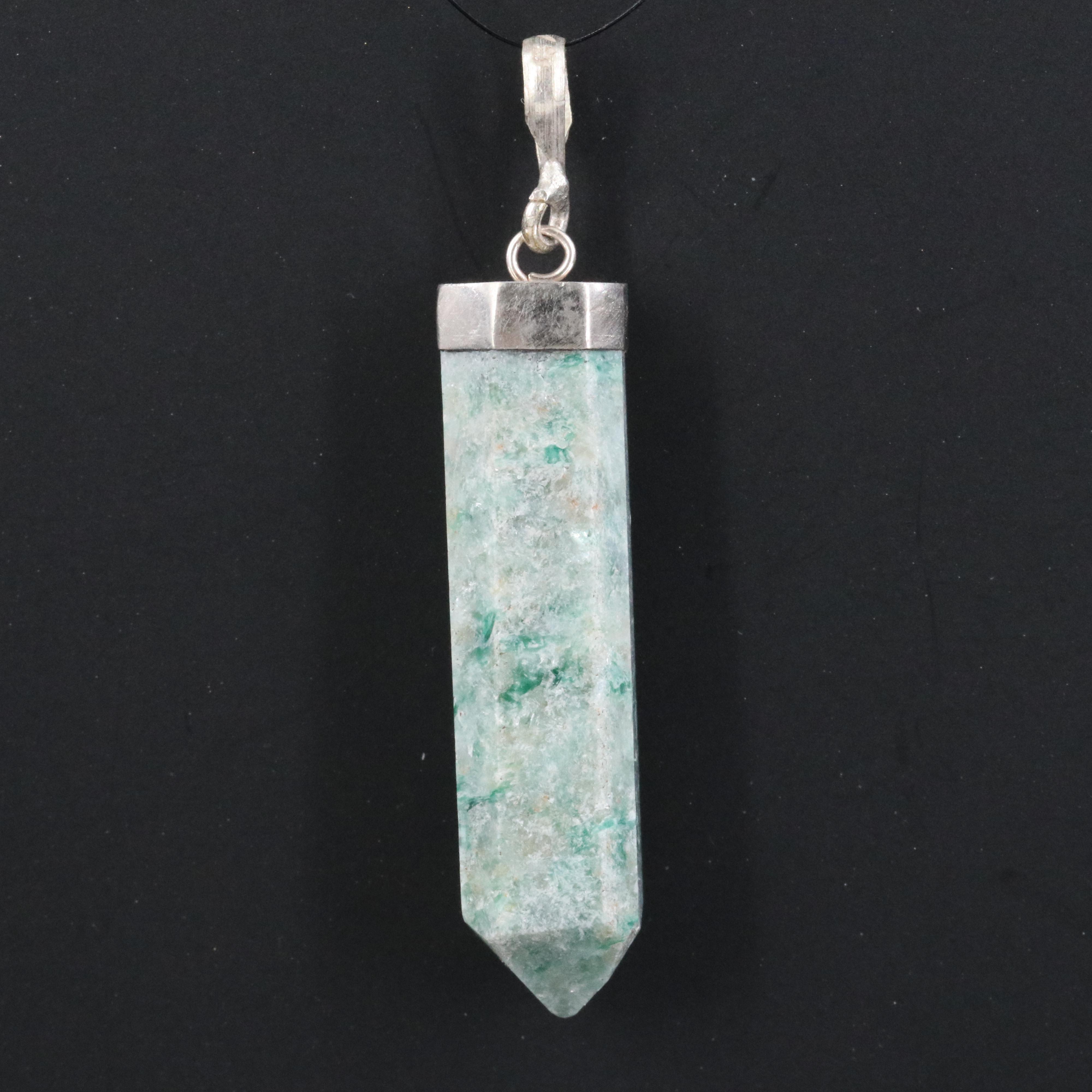 Malachite in Matrix Pendulum Pendant