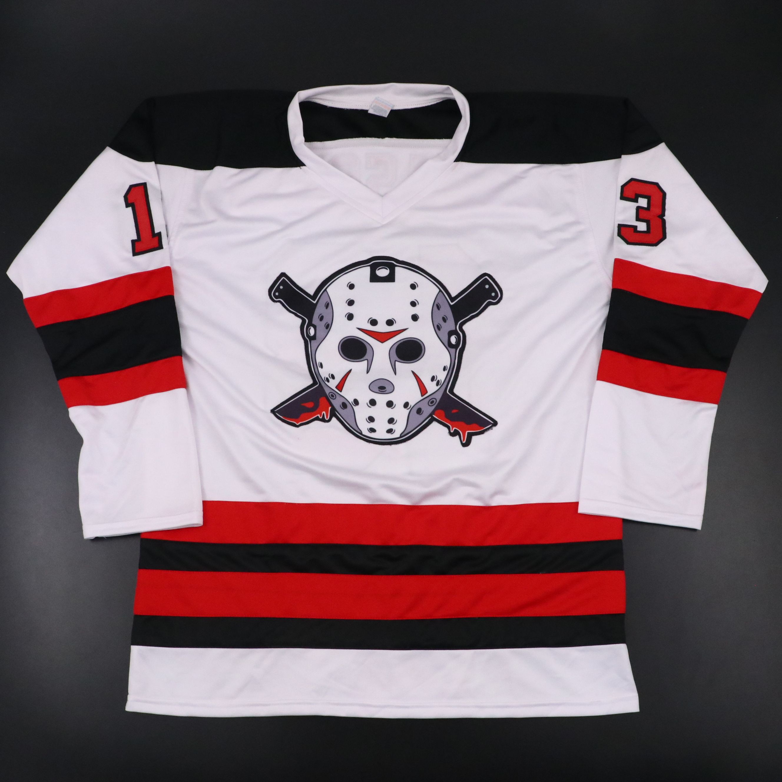 Ari Lehman Signed "Friday The 13th" Hockey Jersey with Signed Trading Card