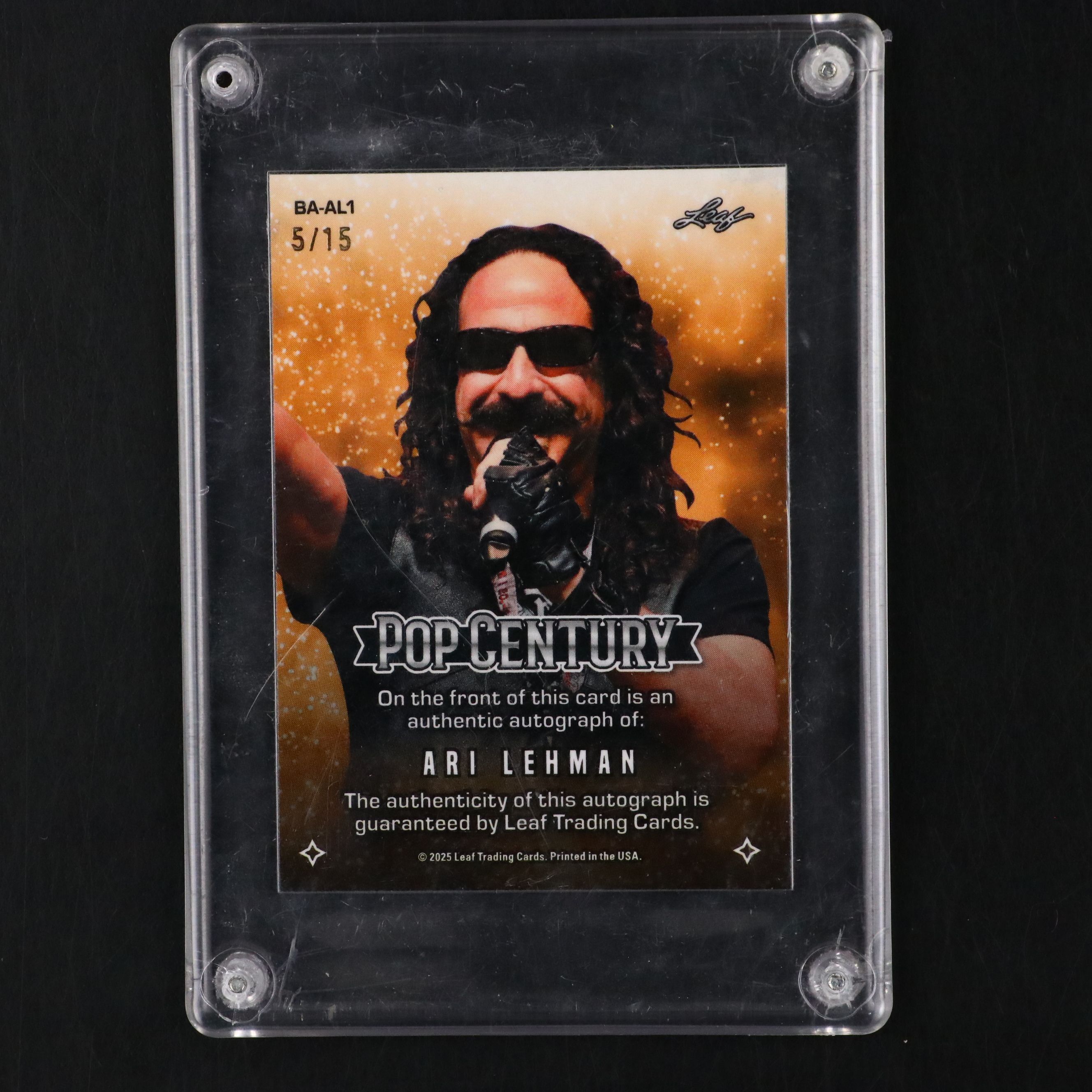 Ari Lehman Signed "Friday The 13th" Hockey Jersey with Signed Trading Card