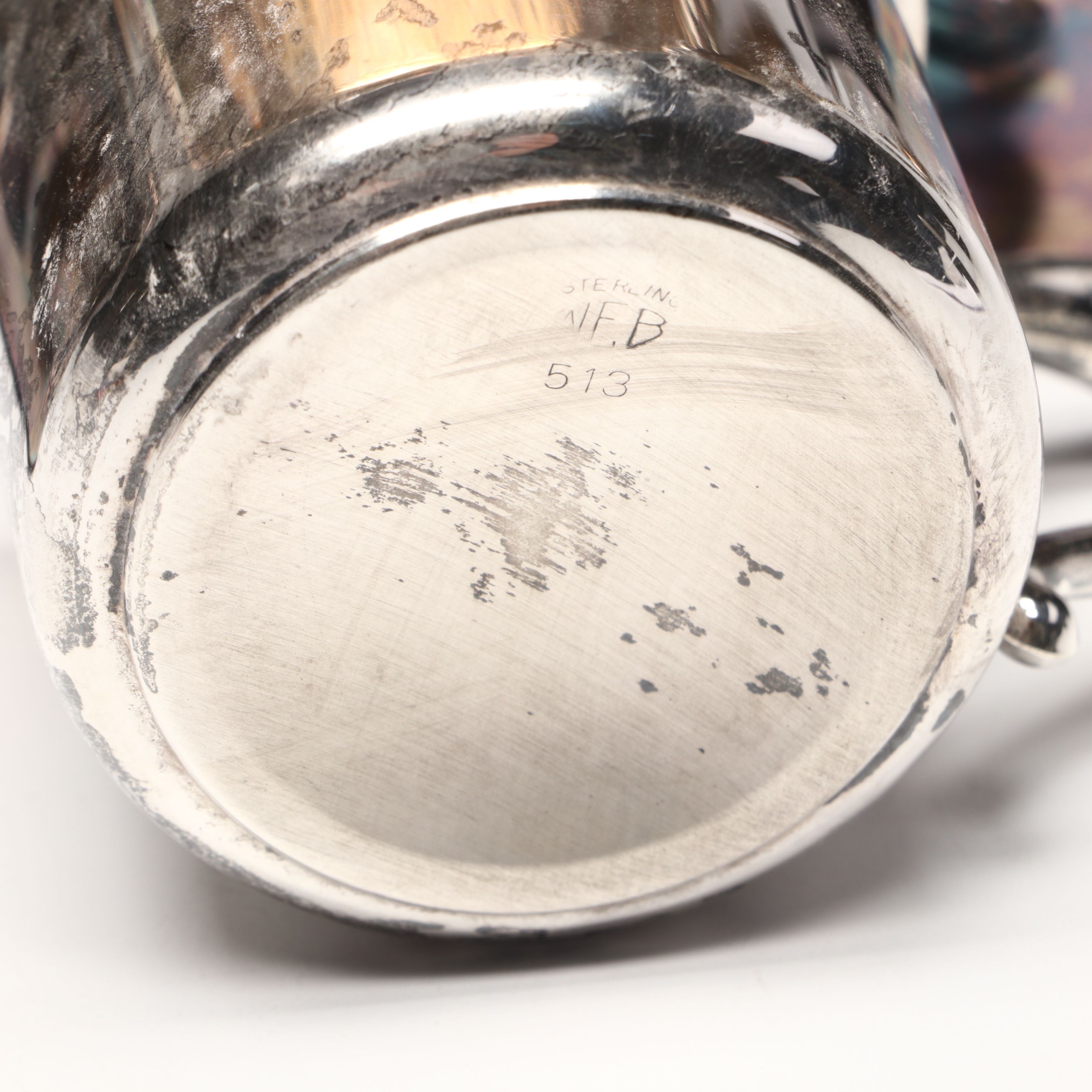 Web Sterling Silver Baby Cup with Other American Silver Plate Serveware