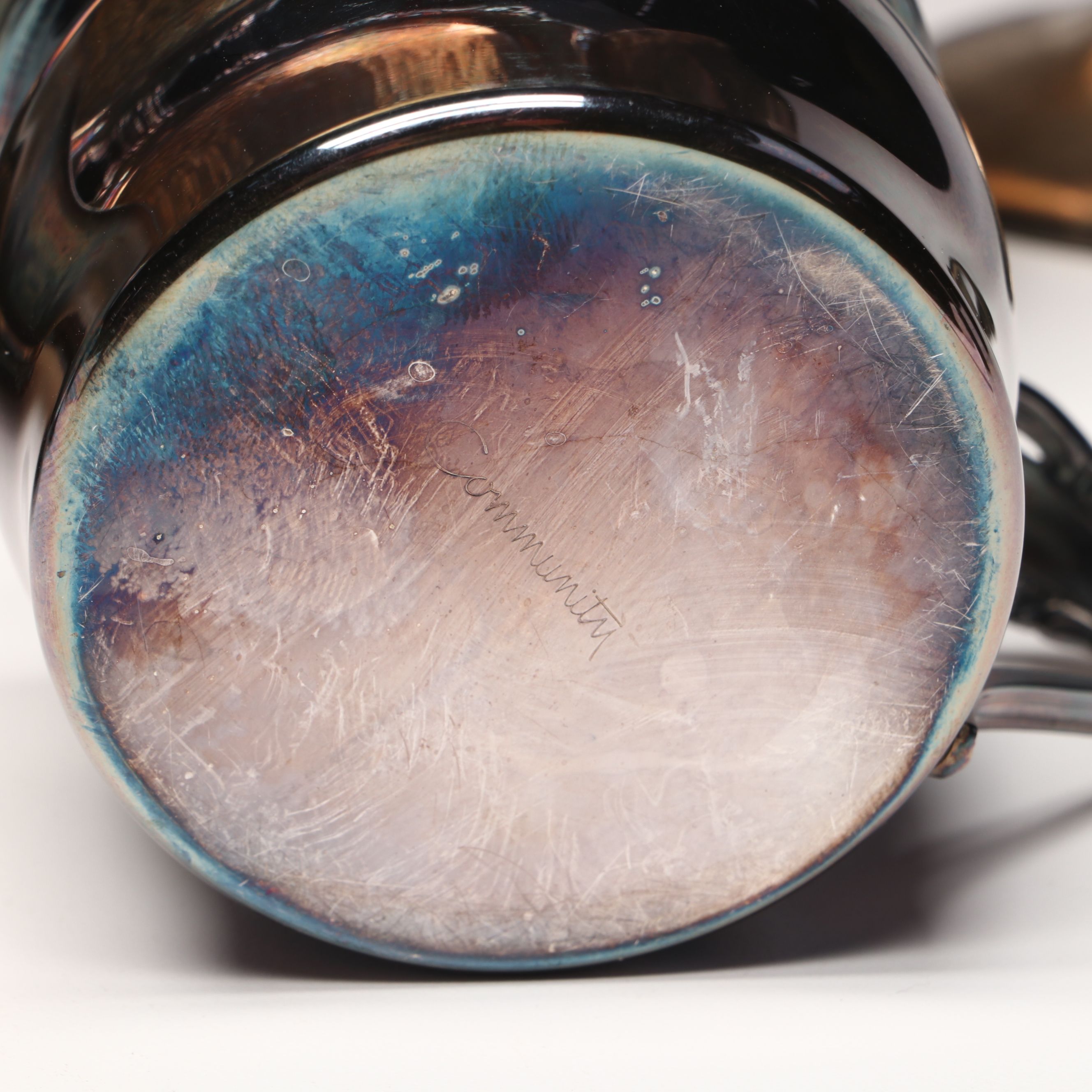 Web Sterling Silver Baby Cup with Other American Silver Plate Serveware