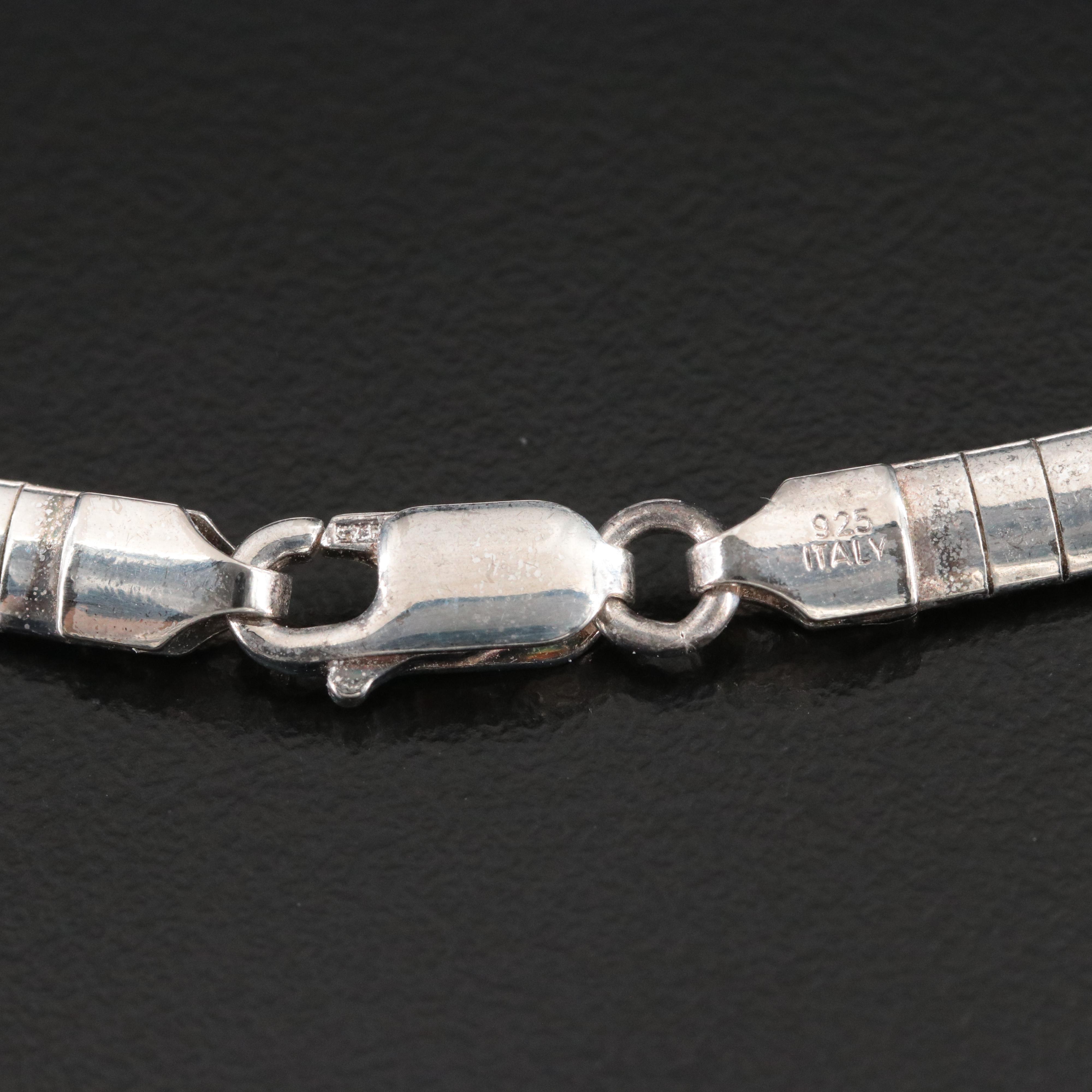 Sterling Omega Chain Necklace