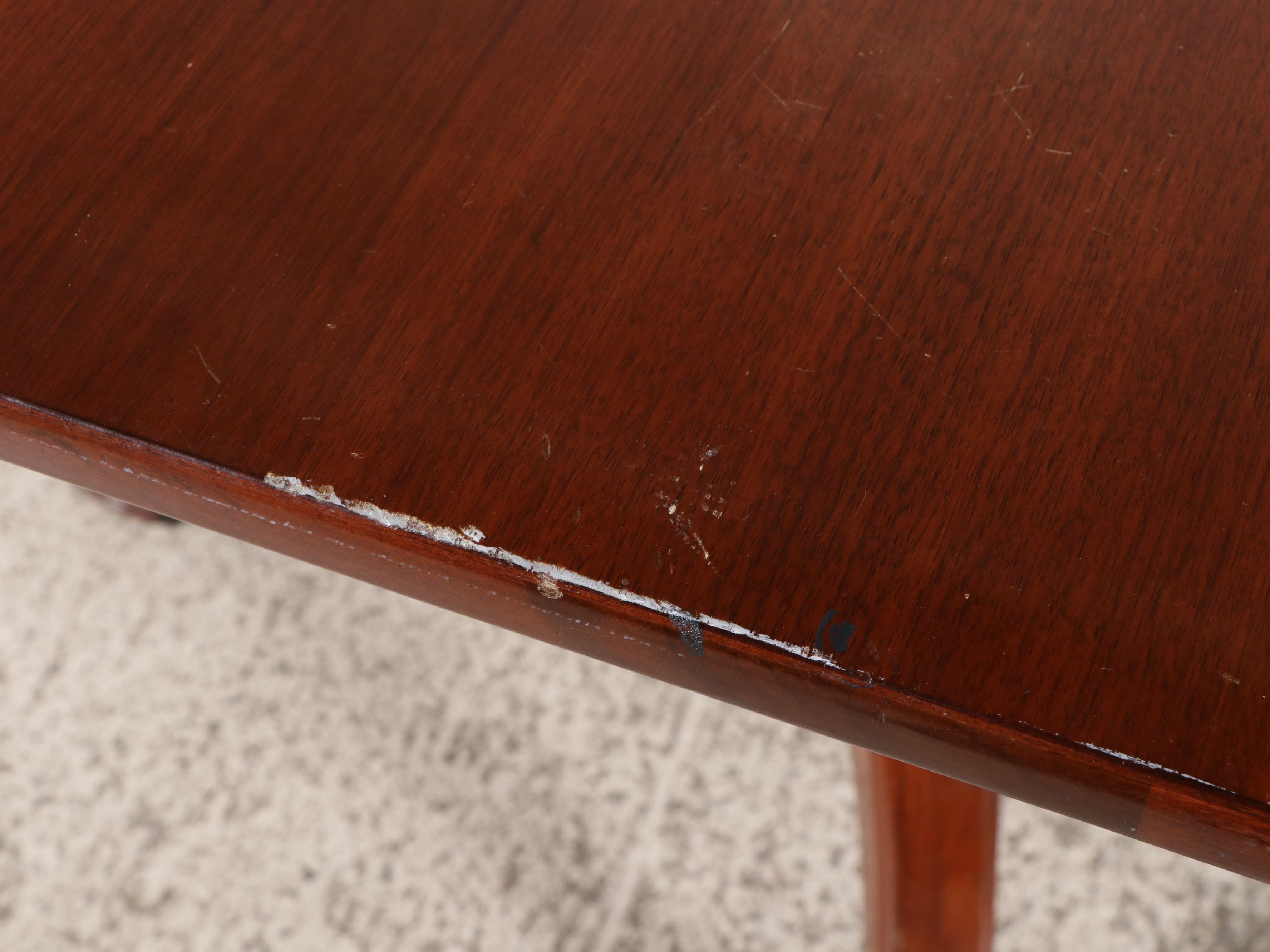 Regency Style Mahogany Double Pedestal Dining Table and Six Harp-Back Chairs