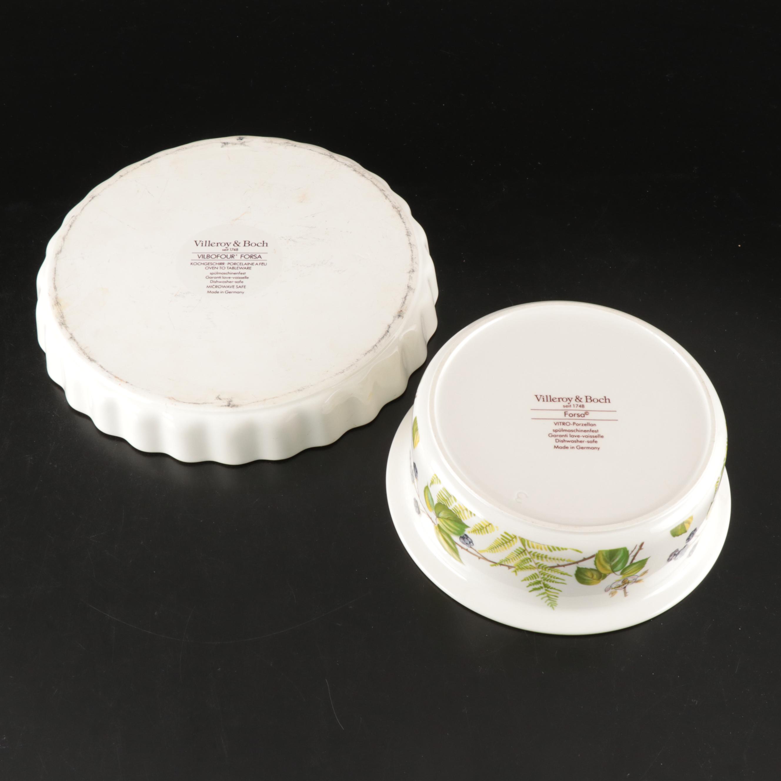 Villeroy & Boch "Forsa" Porcelain Serving Trays and Bakeware