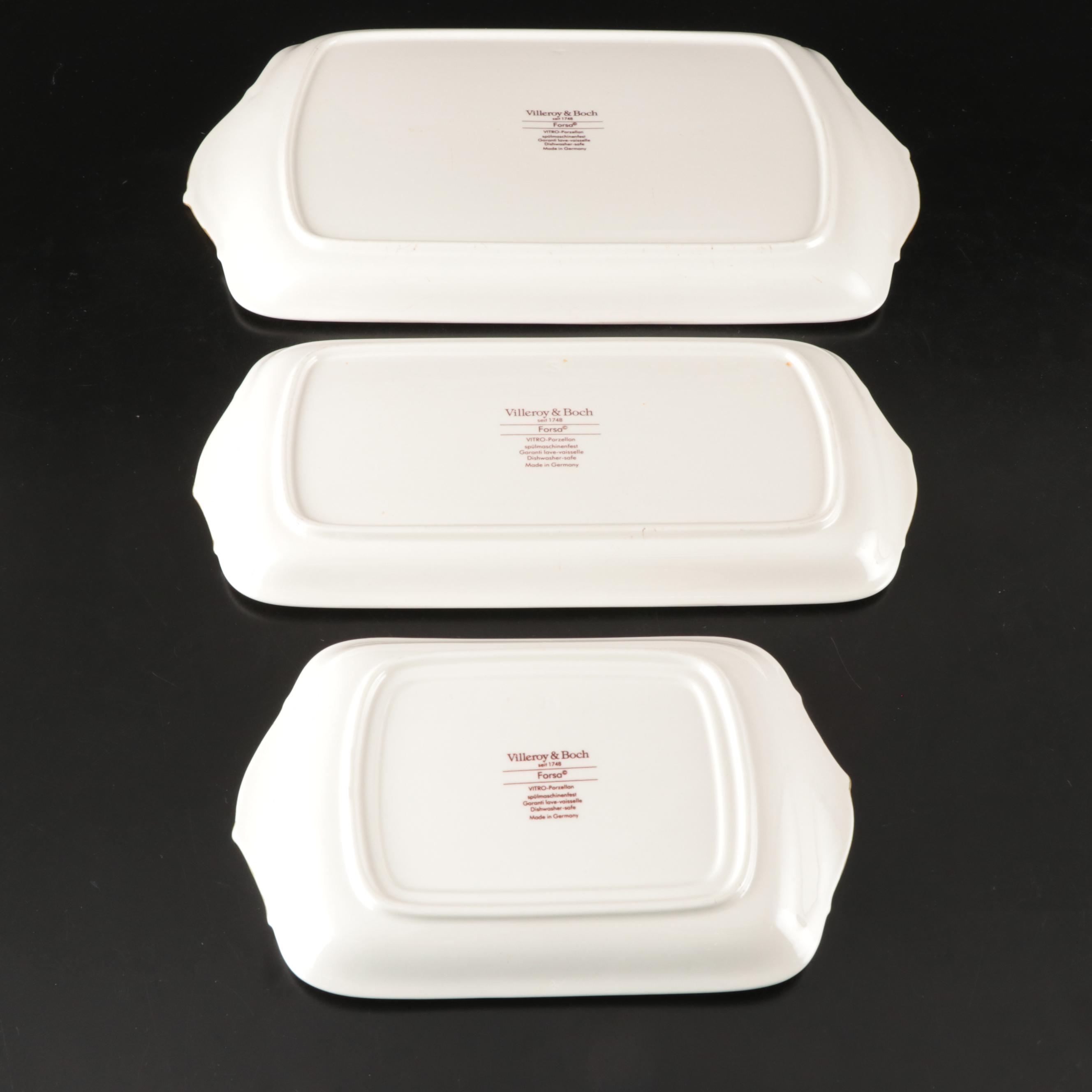 Villeroy & Boch "Forsa" Porcelain Serving Trays and Bakeware