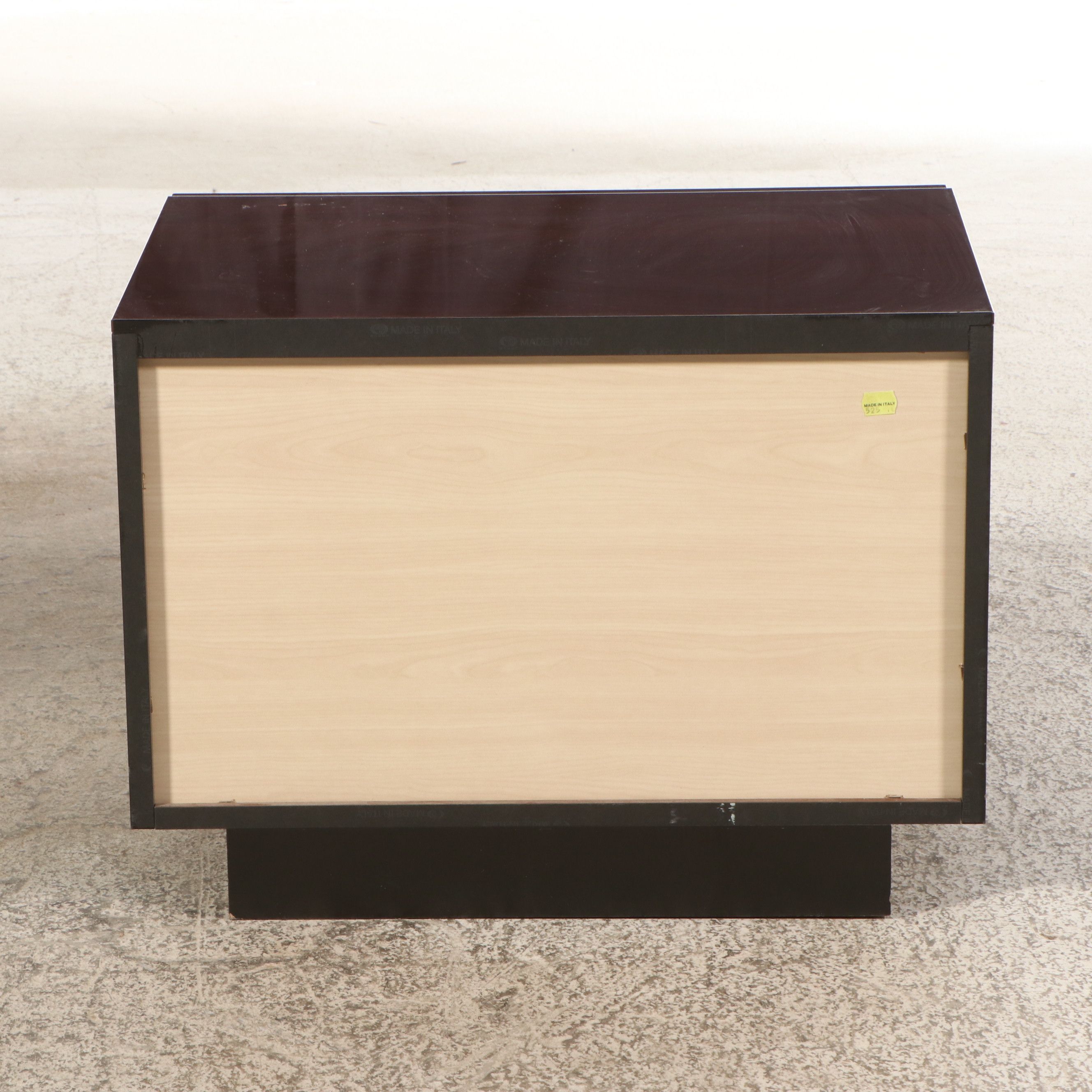 Alf Italia Coffee Walnut High Gloss Finish Nightstands