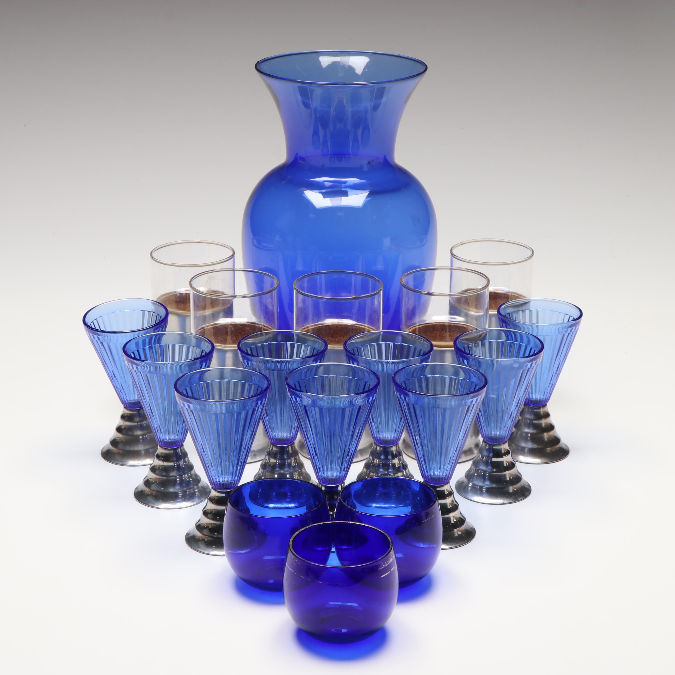 Everlast Aluminum Glass Holders, Glass Tumblers and Cordials with More Tableware
