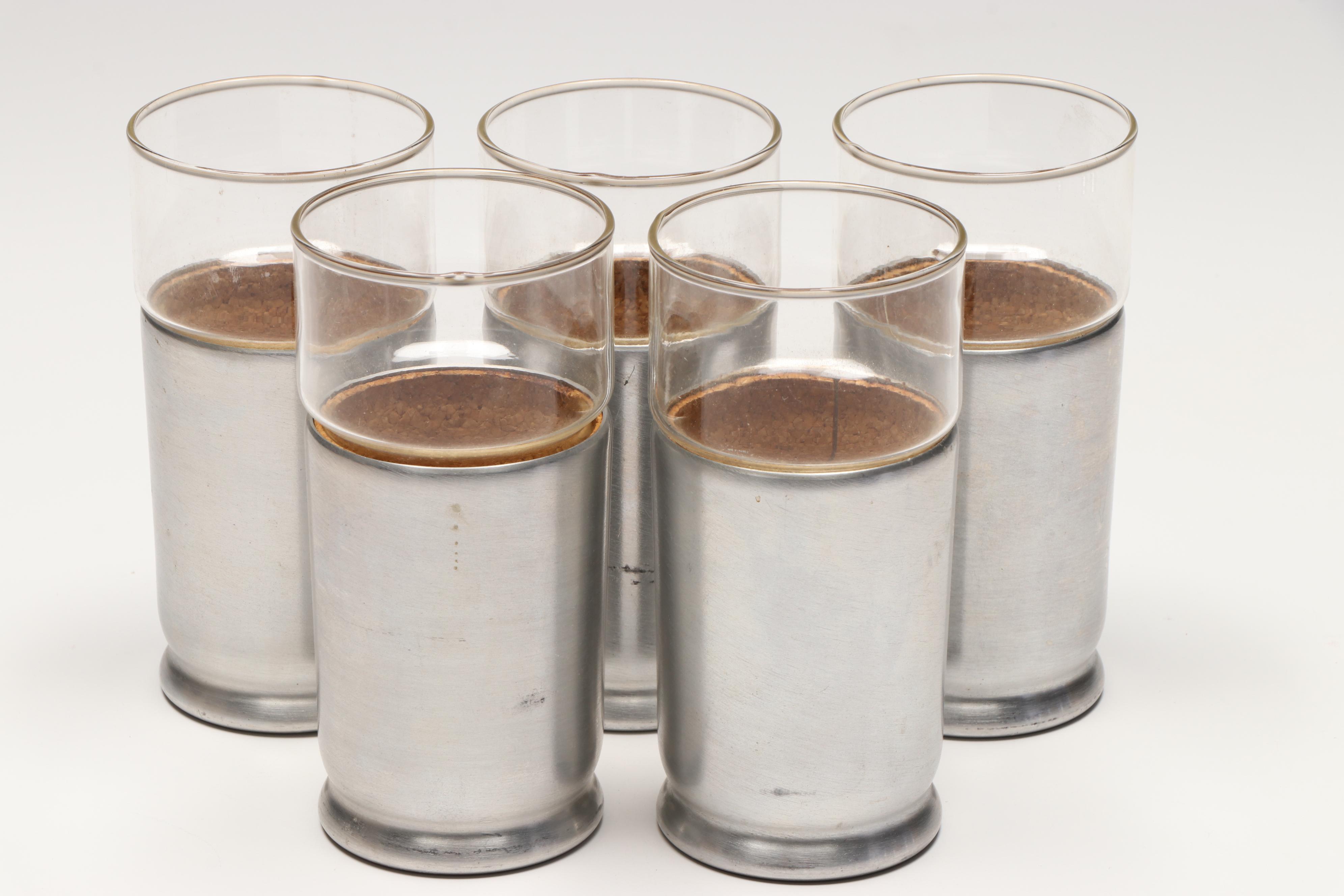 Everlast Aluminum Glass Holders, Glass Tumblers and Cordials with More Tableware