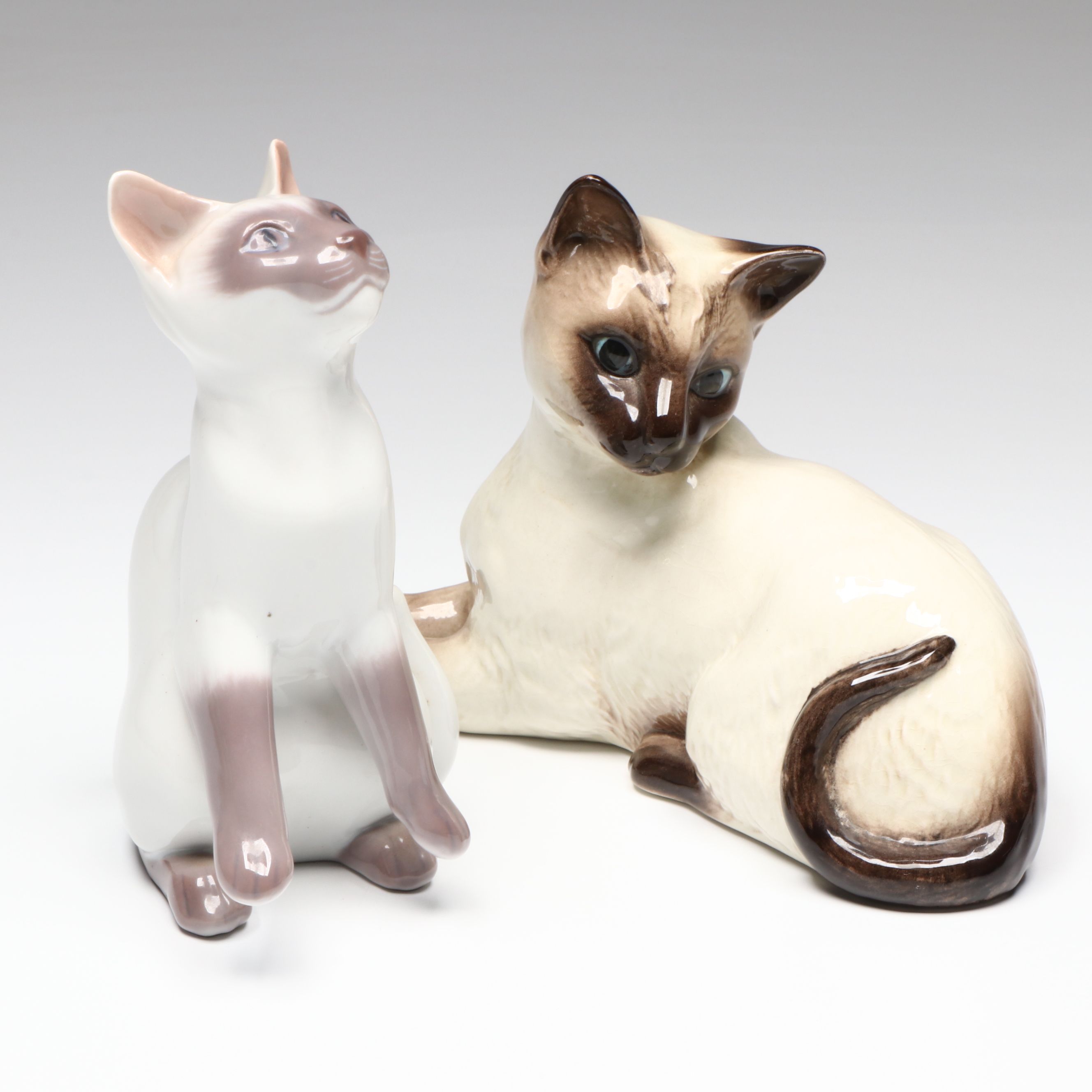 Bing & Grøndahl and Beswick Porcelain Siamese Cats