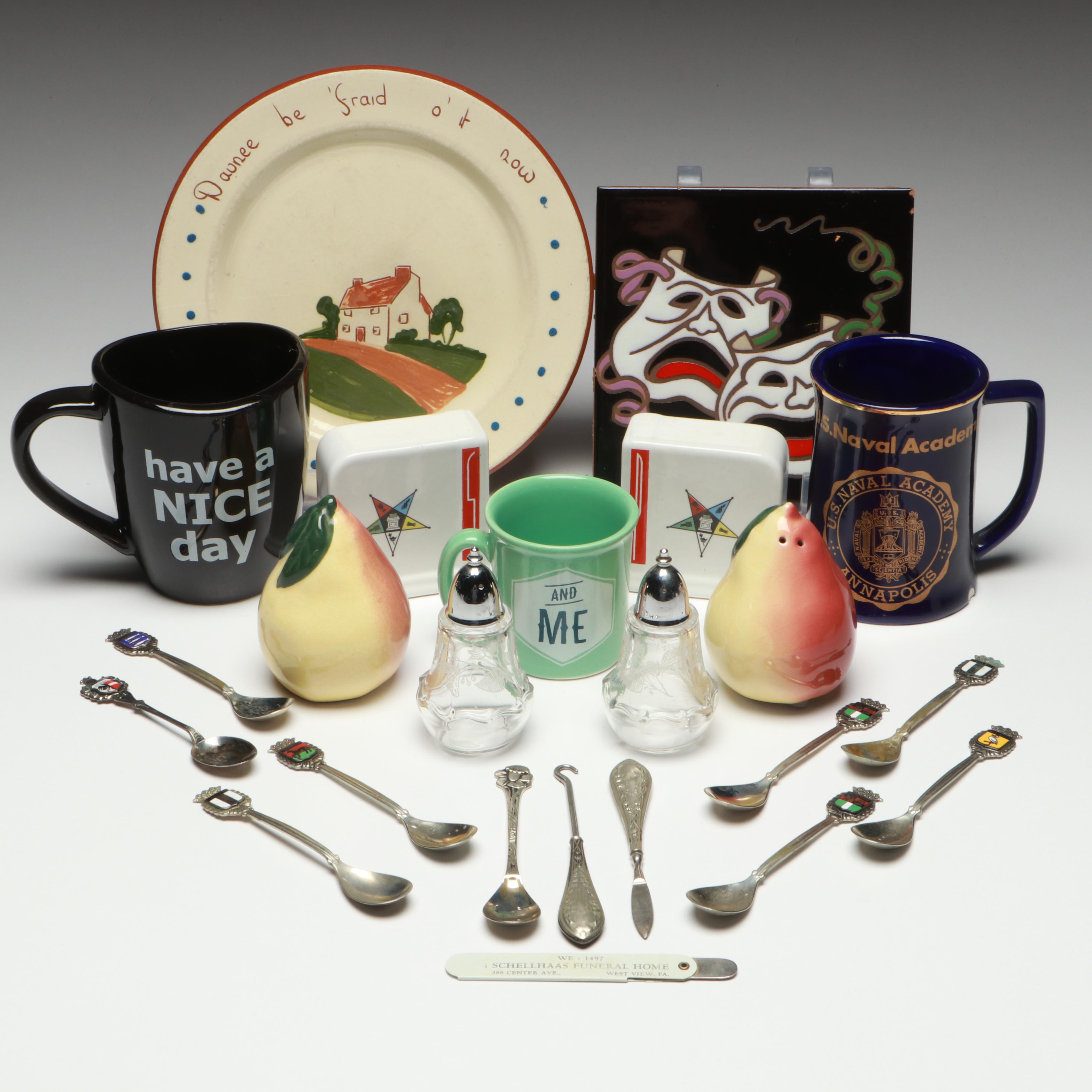 Novelty Salt and Pepper Shakers, Mugs and Other Table Accessories