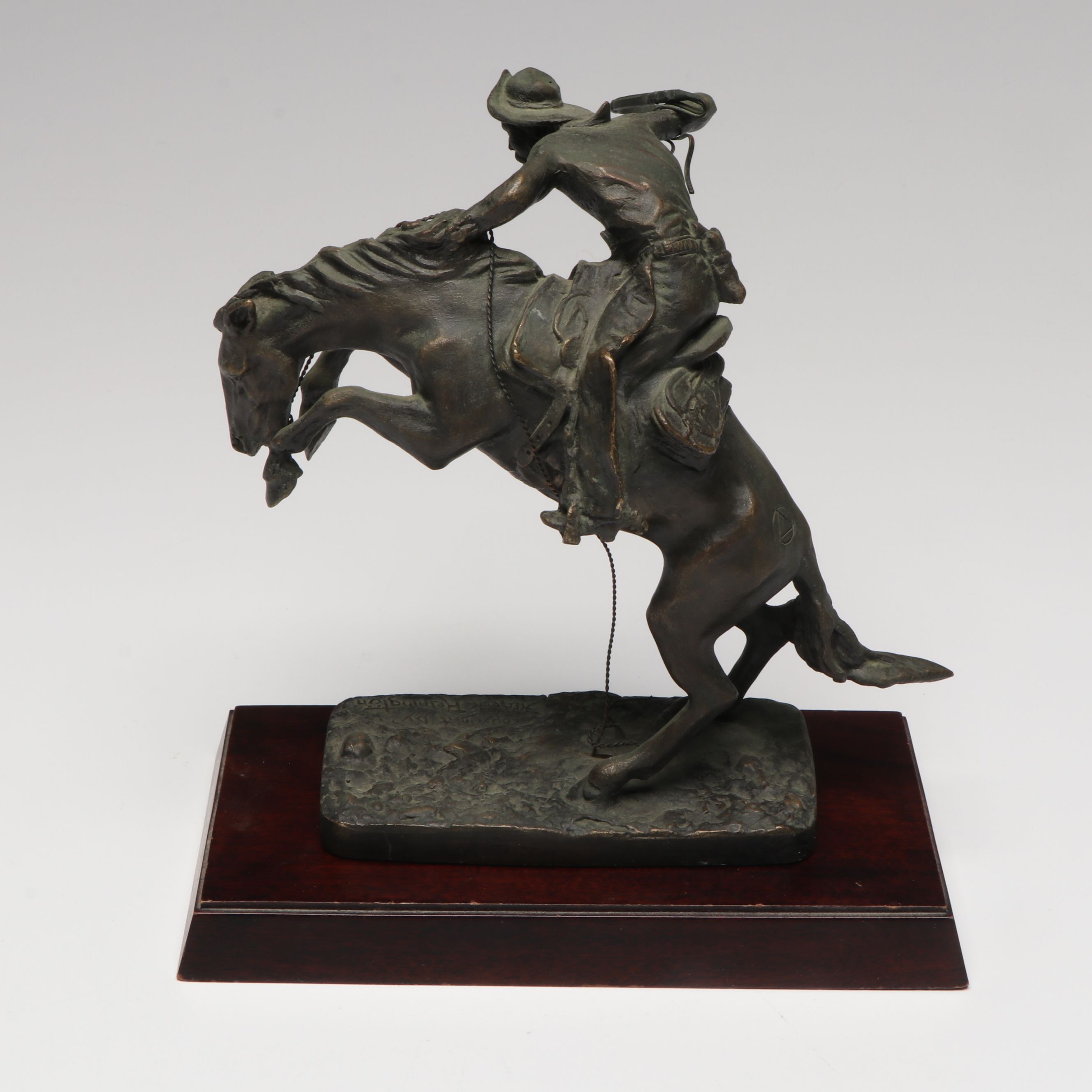 Frederic Remington Art Museum "Broncho Buster" Cast Metal Figurine, 1988