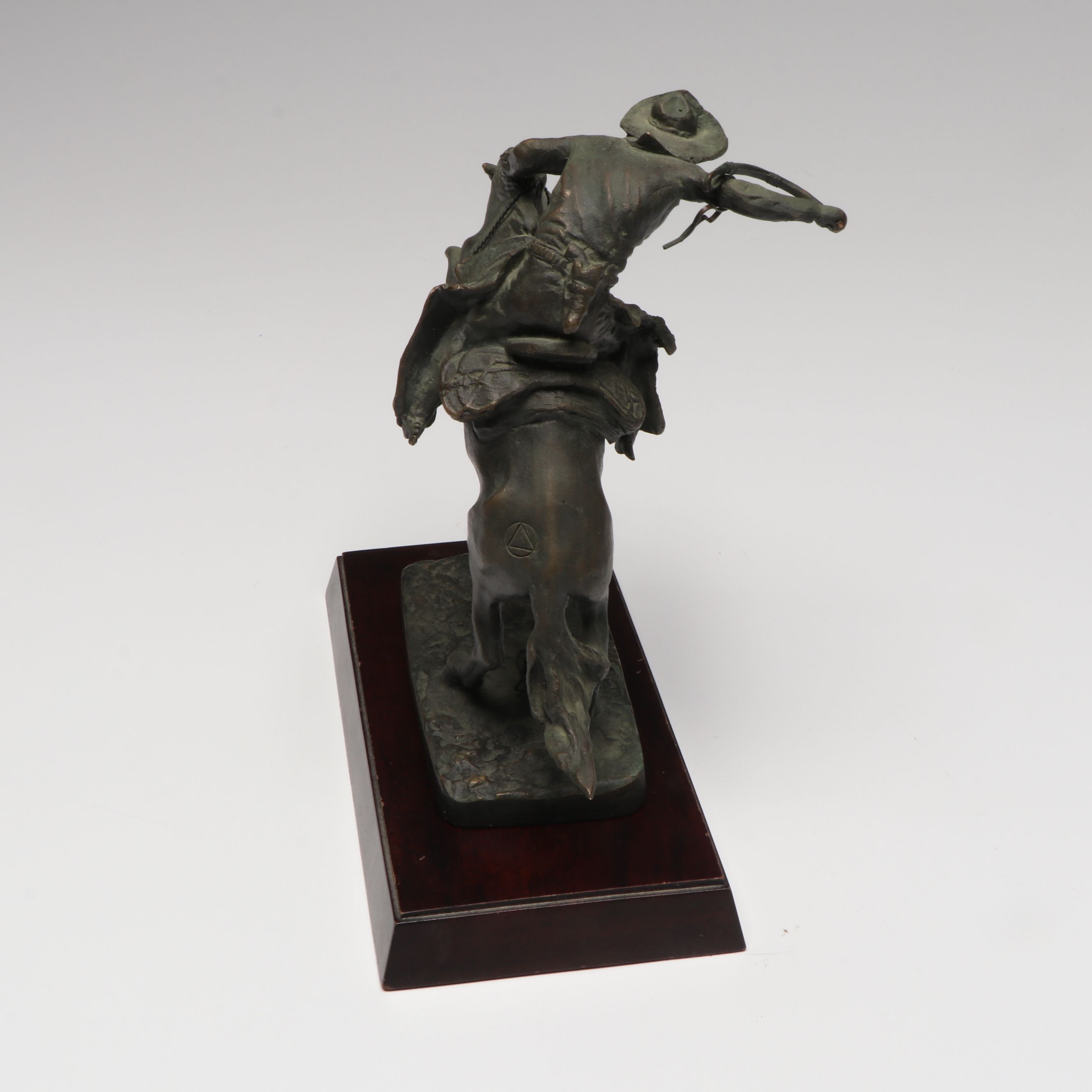 Frederic Remington Art Museum "Broncho Buster" Cast Metal Figurine, 1988