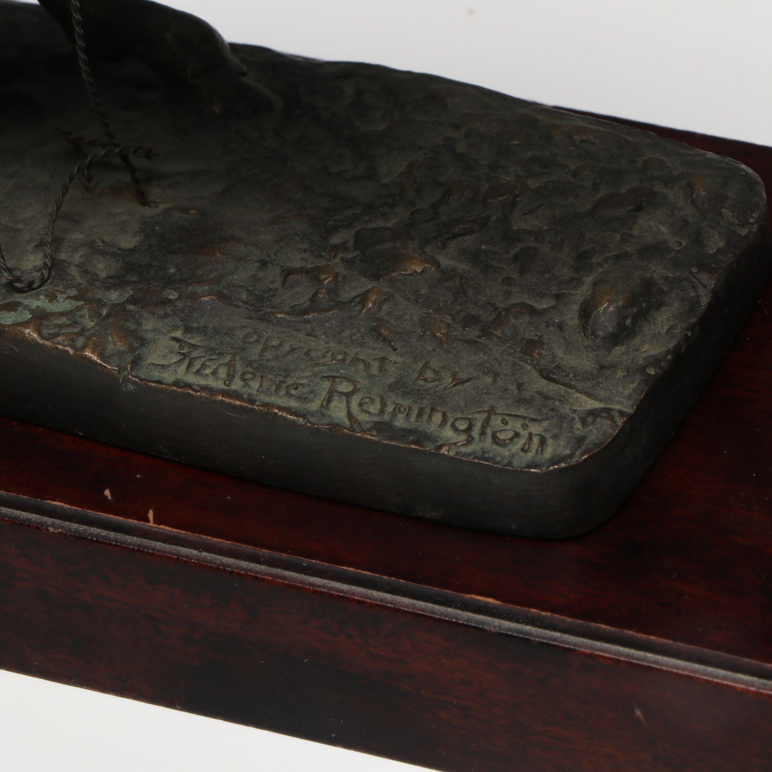 Frederic Remington Art Museum "Broncho Buster" Cast Metal Figurine, 1988