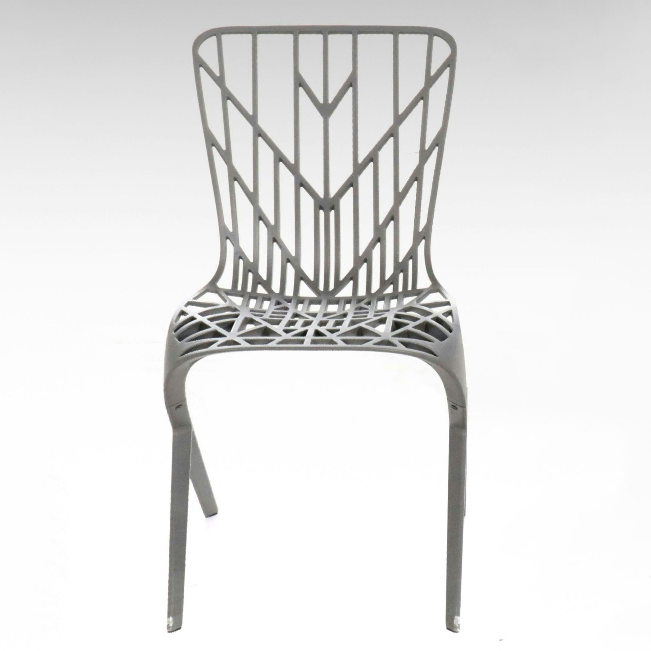 David Adjaye for KnollStudio Cast Aluminum Washington Skeleton Chair