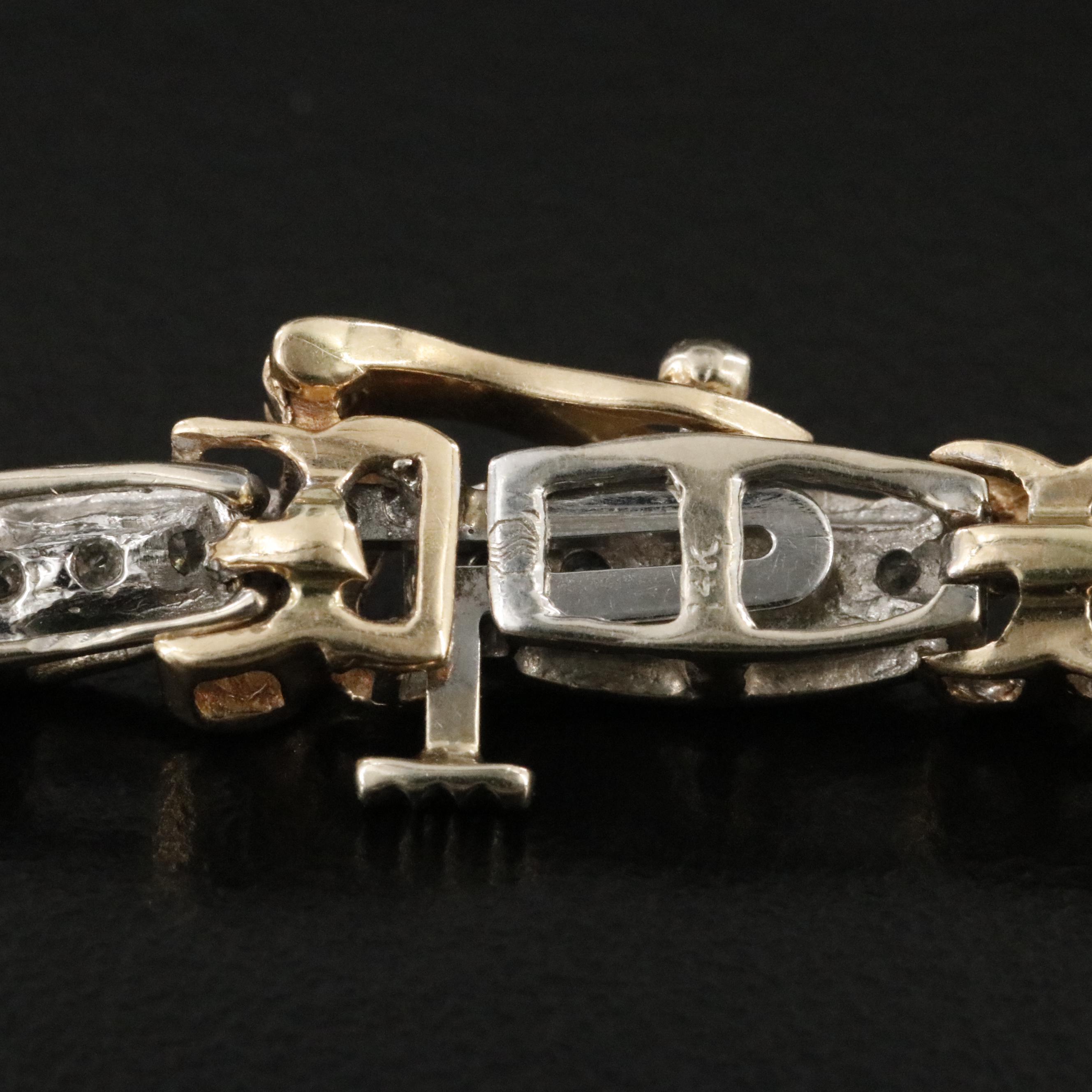 14K Two-Tone 1.05 CTW Diamond Bracelet